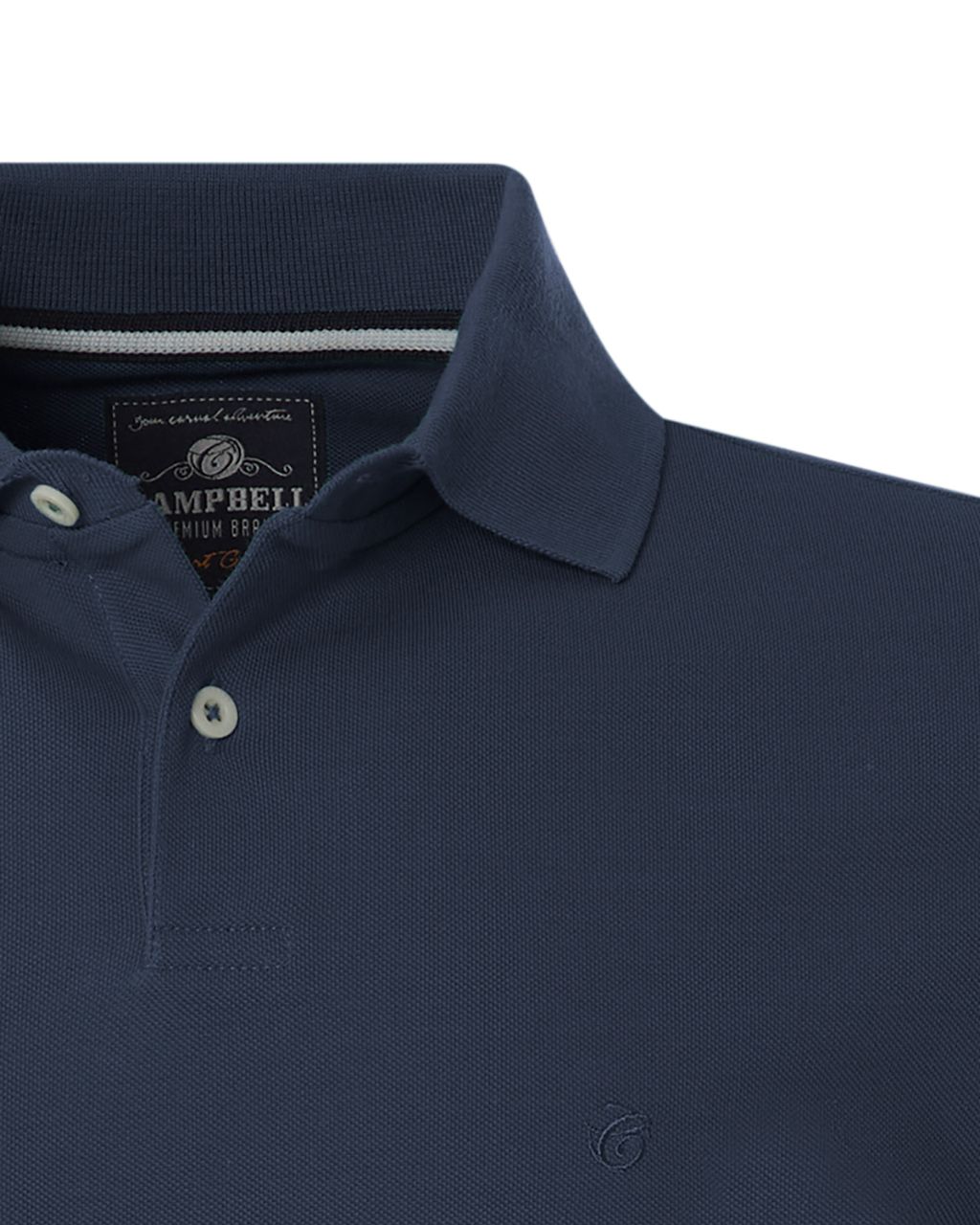 Campbell Classic Harton Polo LM Donkerblauw uni 077568-001-L