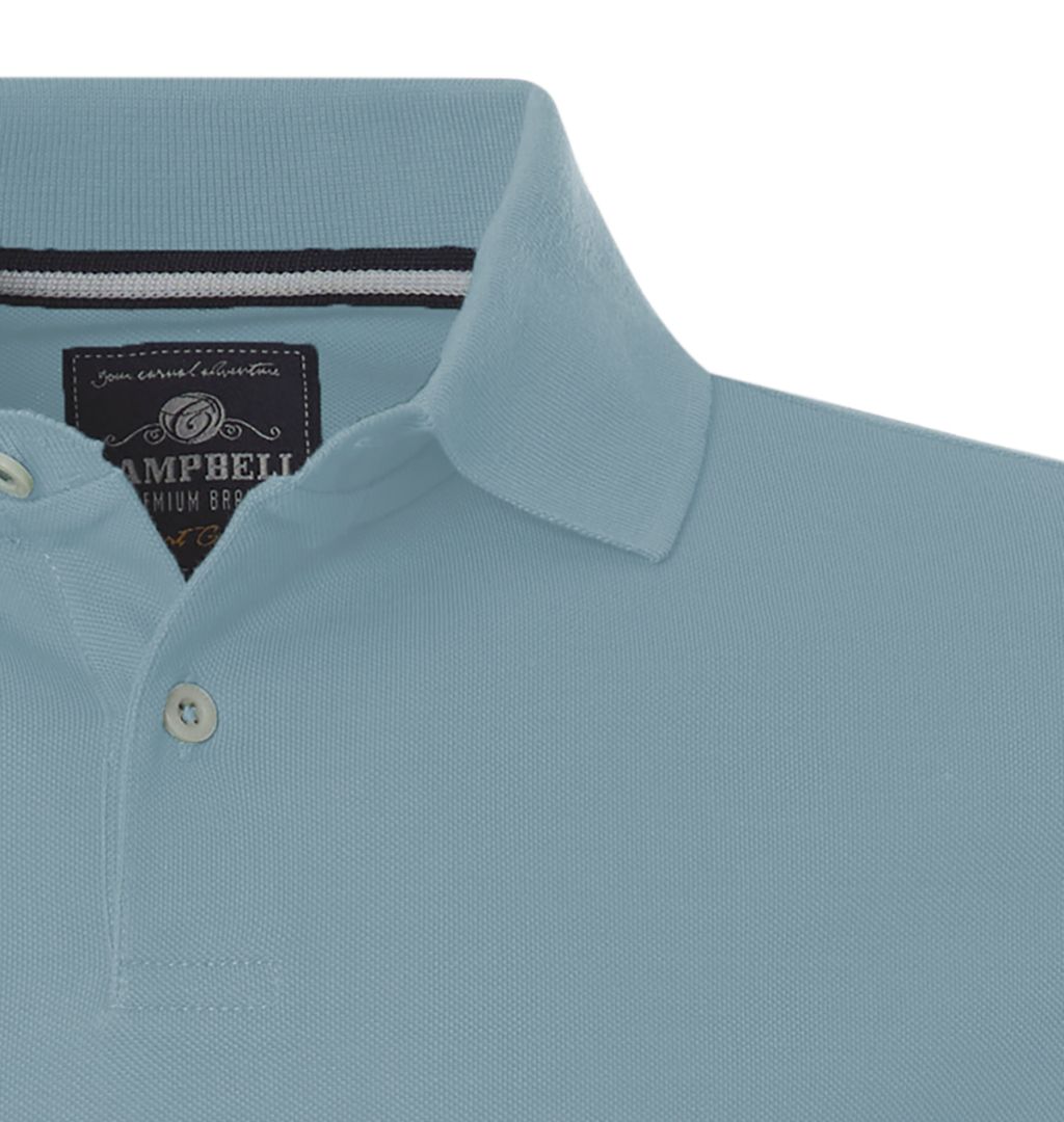 Campbell Harton Polo LM Lichtblauw uni 077568-004-L