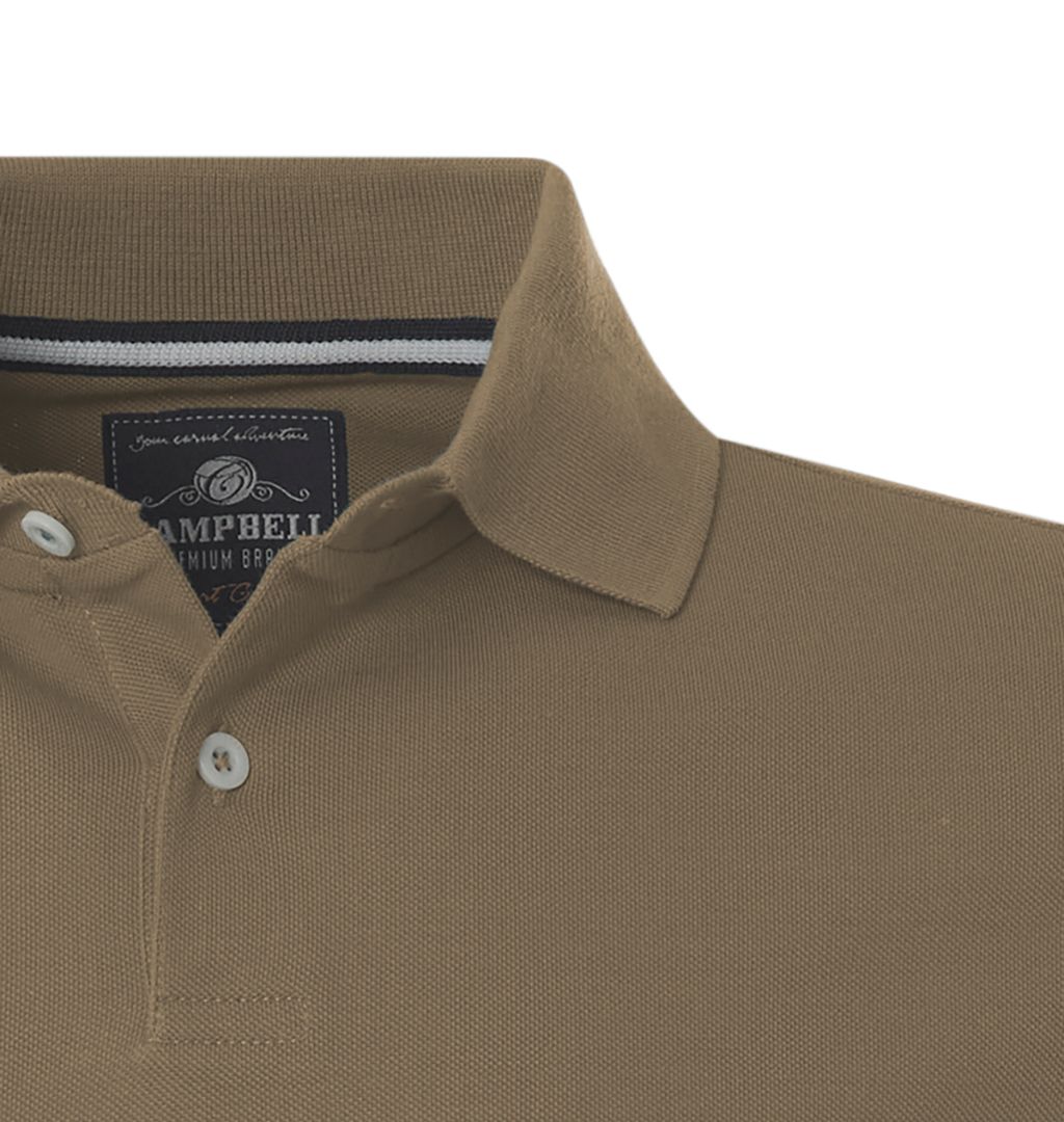Campbell Harton Polo LM Lichtbeige uni 077568-005-L