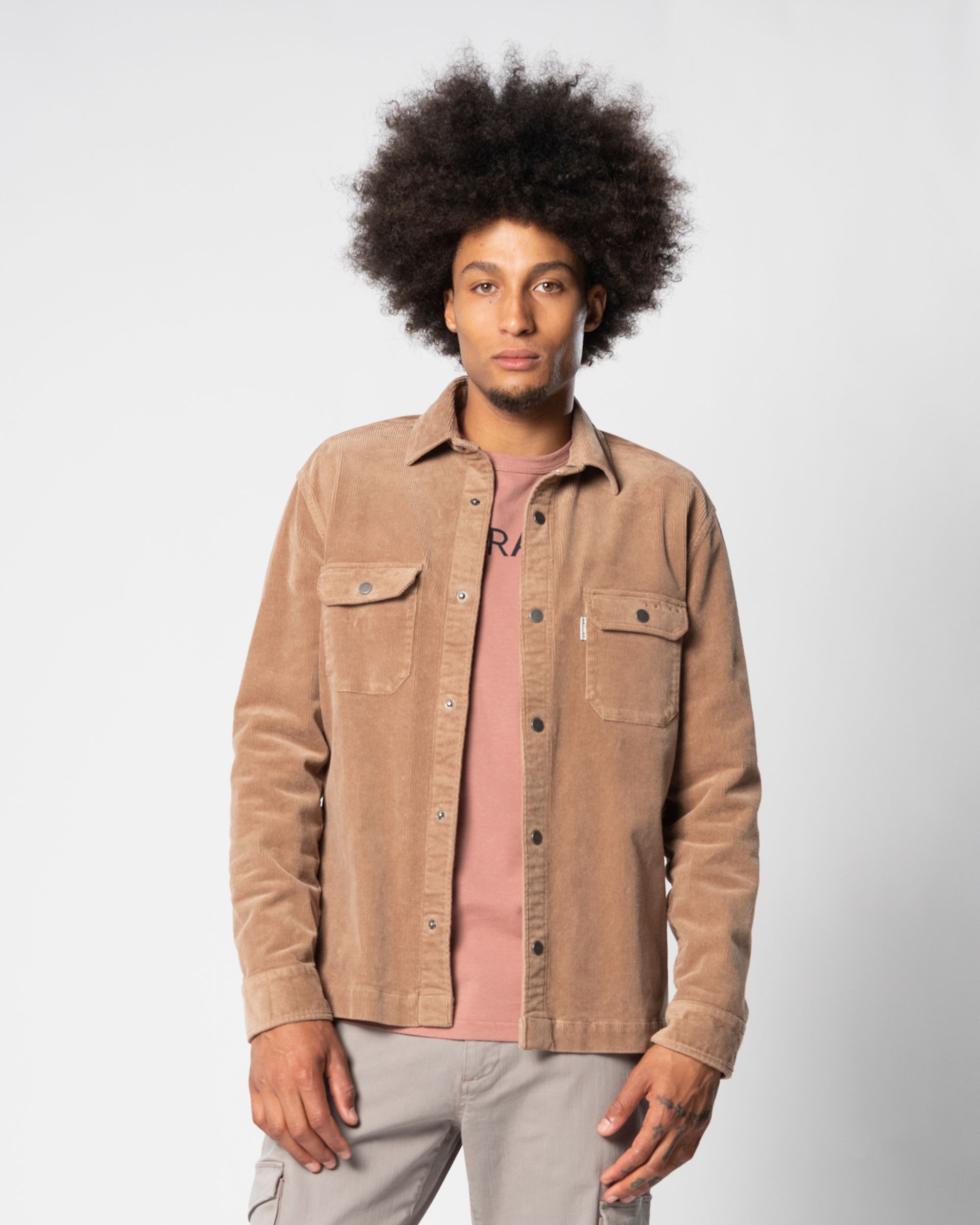 J.C. RAGS Ralph Overshirt Bruin uni 077636-002-L