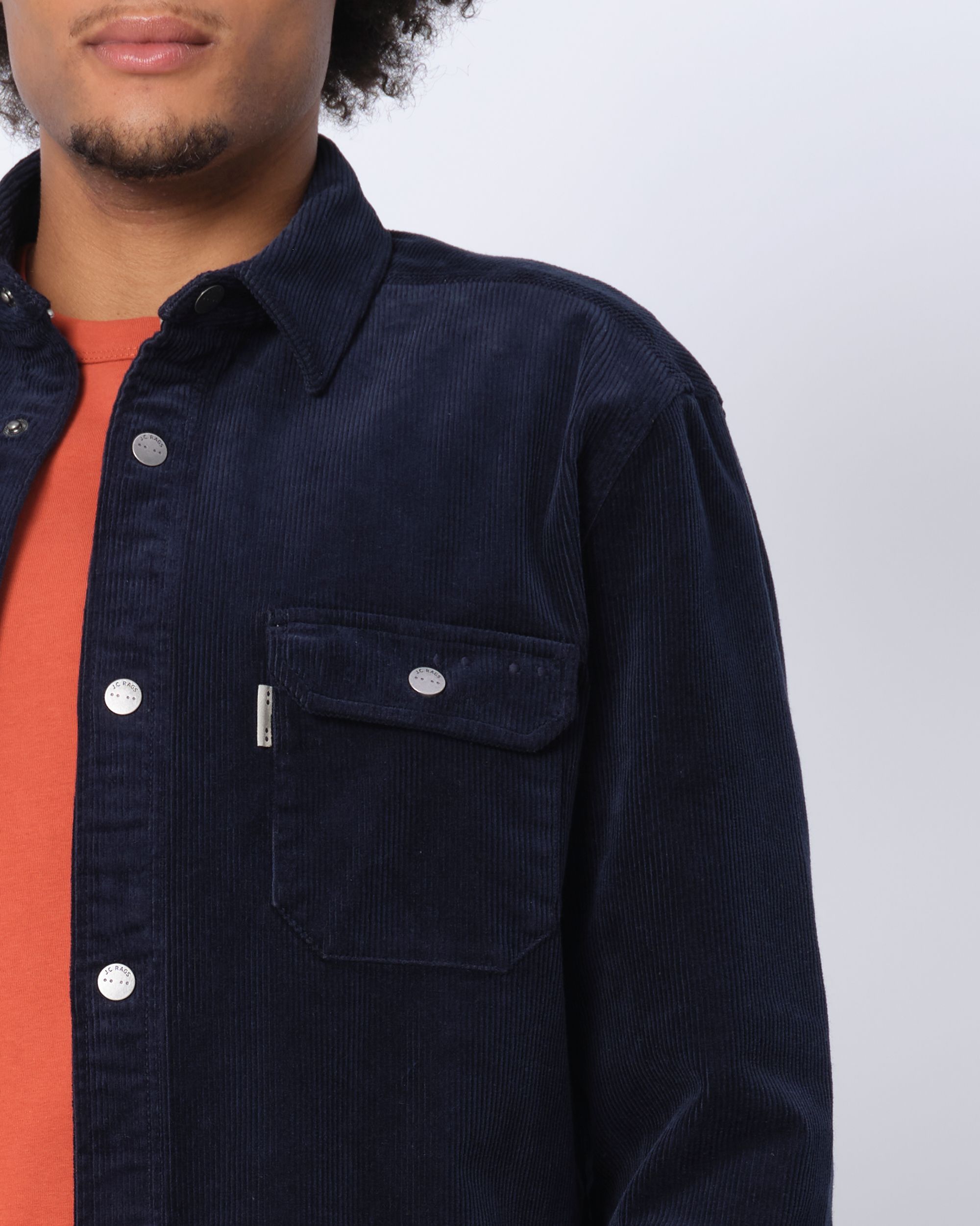 J.C. RAGS Ralph Overshirt Navy uni 077636-003-L