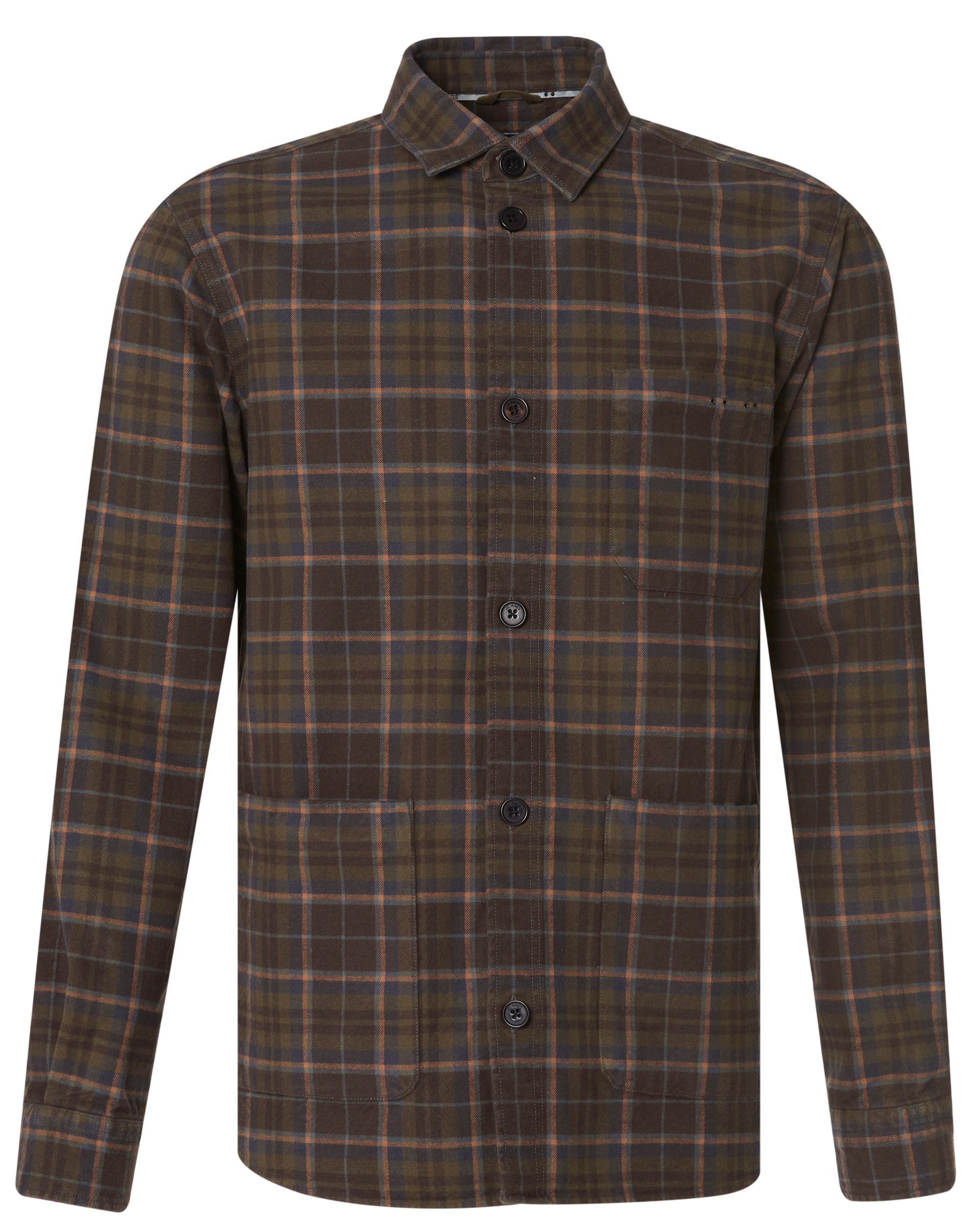 J.C. RAGS Reed Overshirt Olijf grote ruit 077712-001-L