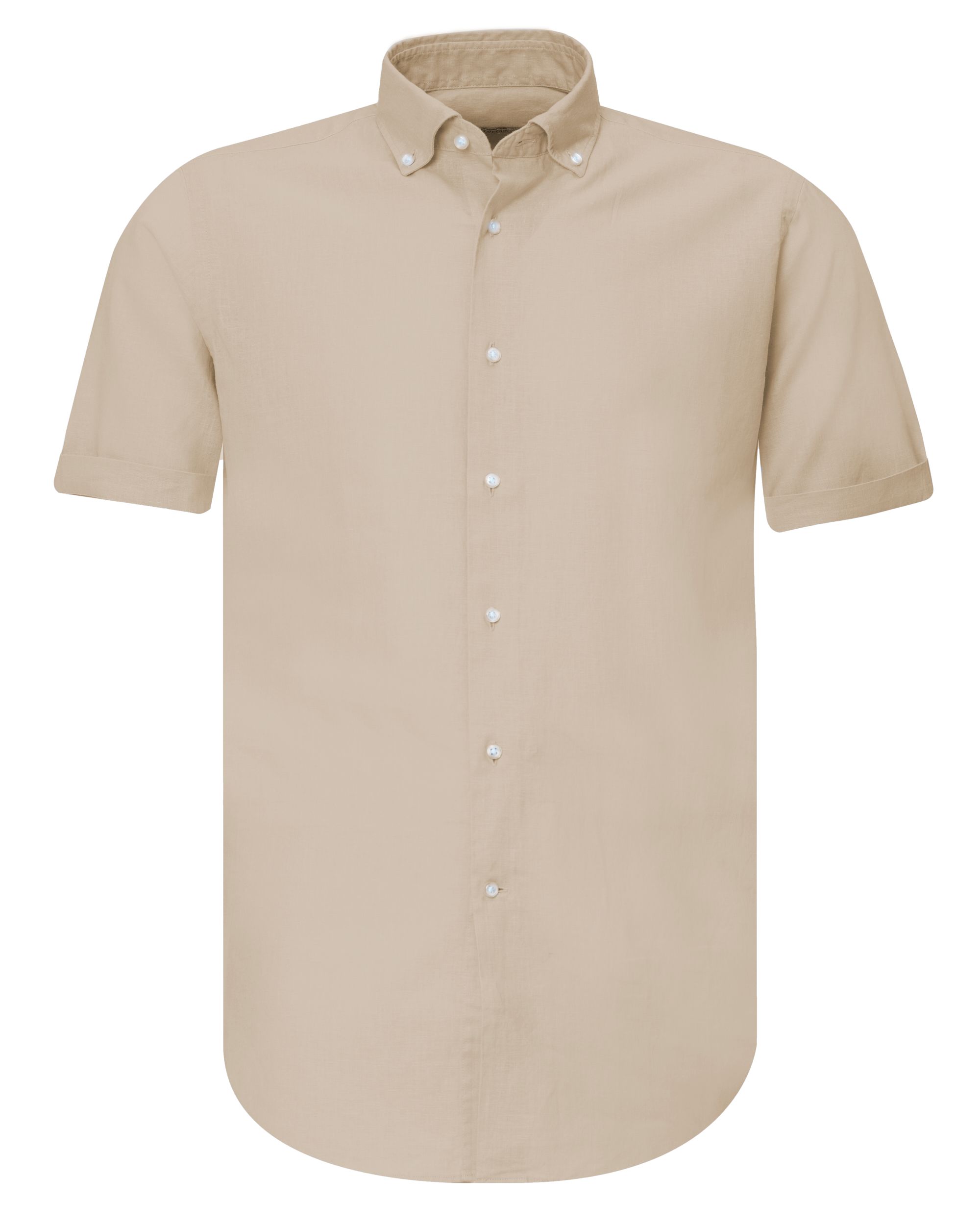 The BLUEPRINT Premium Casual Overhemd KM Lichtbeige uni 077930-006-L