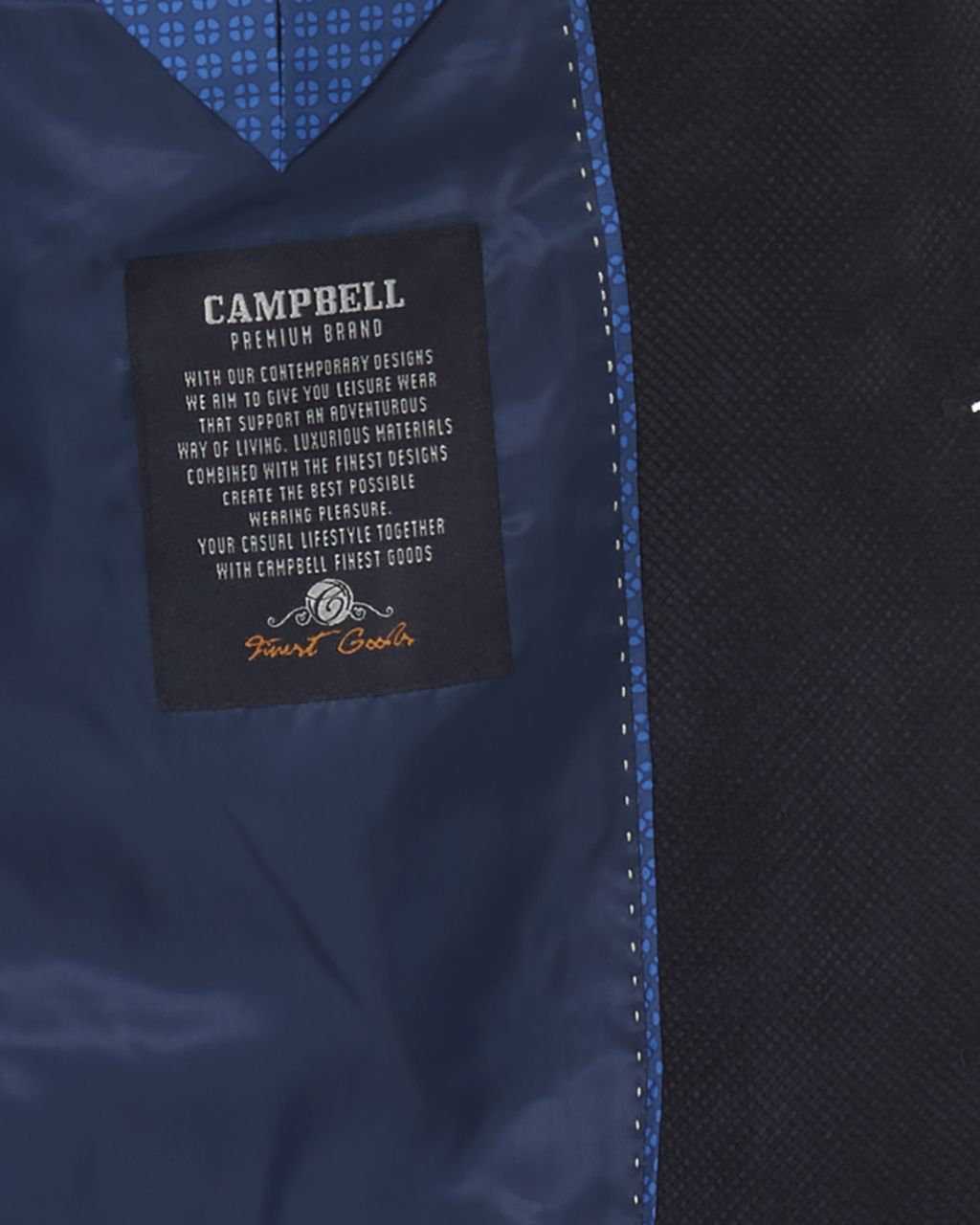 Campbell Classic blazer Donkerblauw uni 078177-001-46