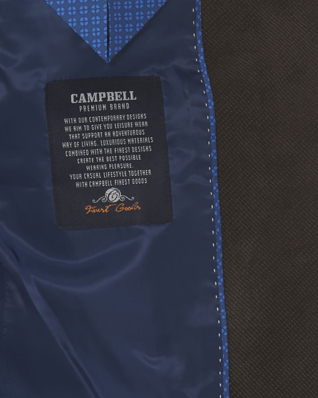 Campbell blazer Bruin uni 078177-002-46