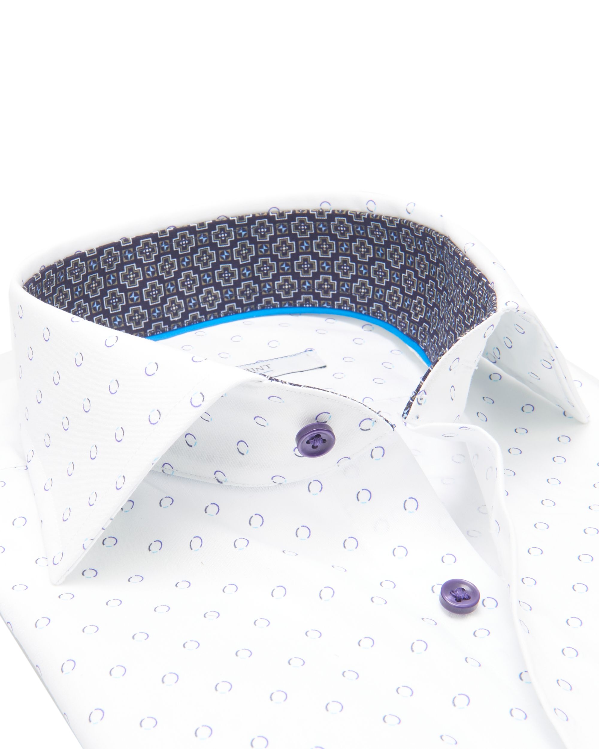 The BLUEPRINT Premium Trendy Overhemd LM Blauw stip  078187-001-L