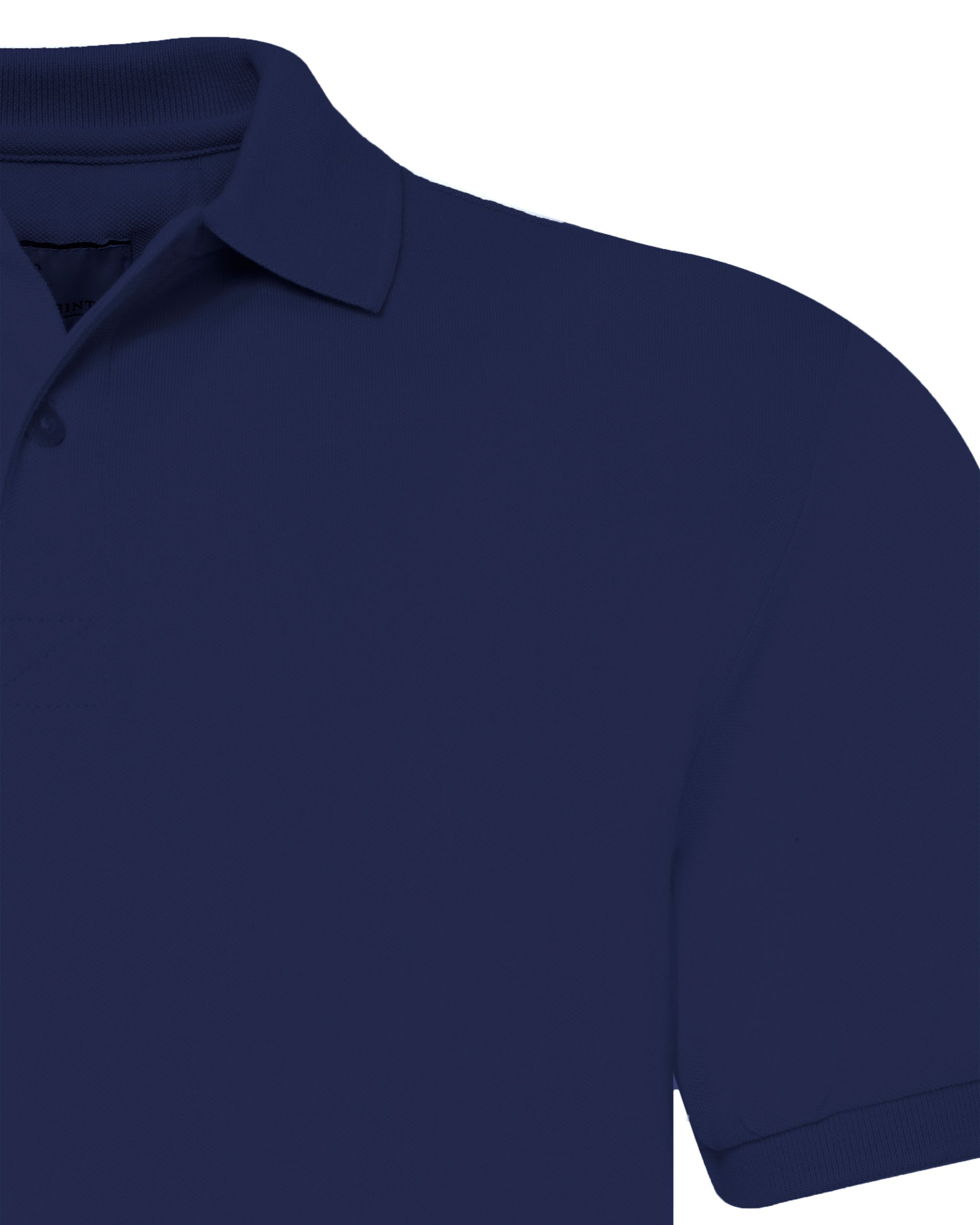 The BLUEPRINT Premium Polo KM Donkerblauw uni 078197-001-L