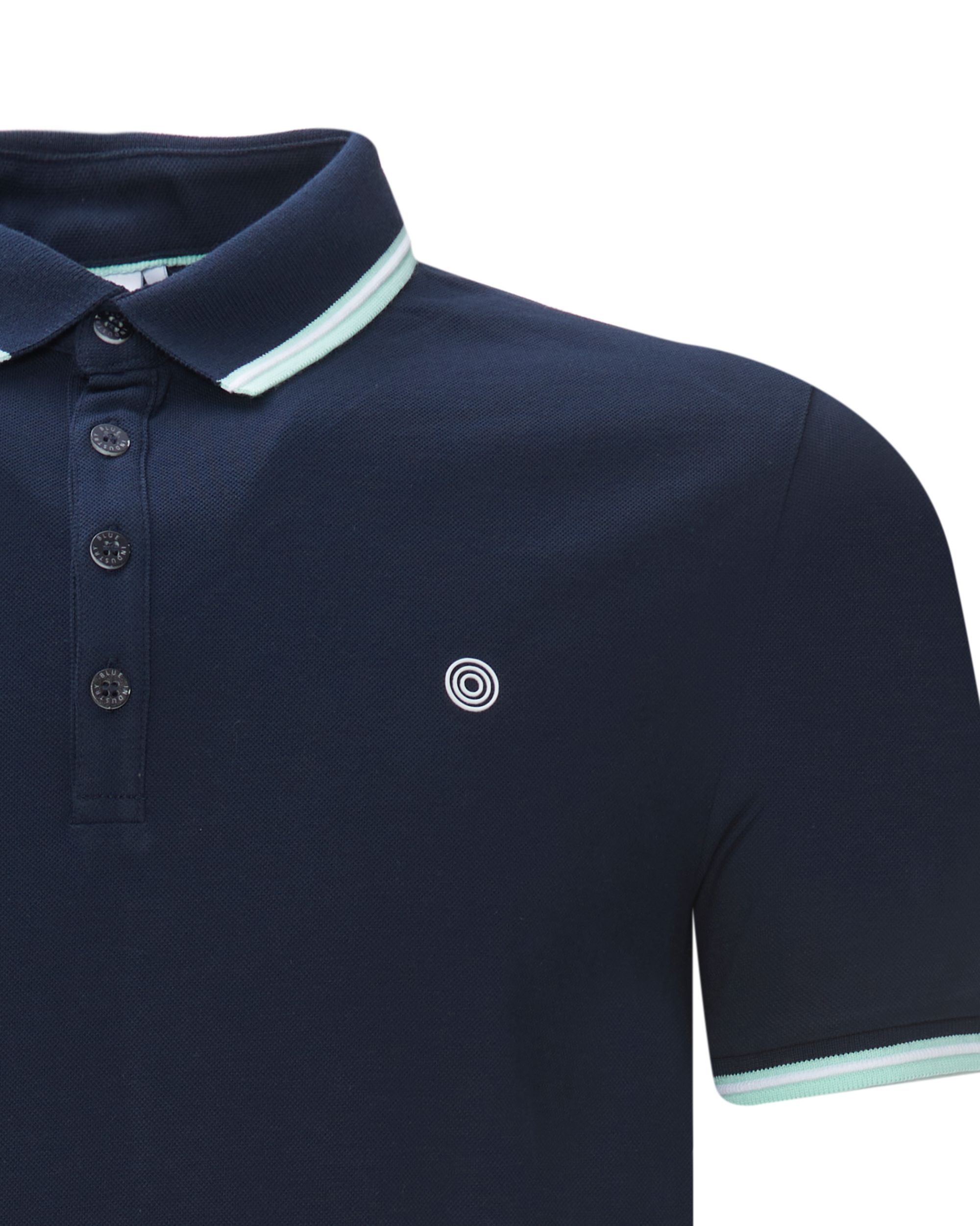 Blue Industry Polo KM Donker blauw 078371-001-L