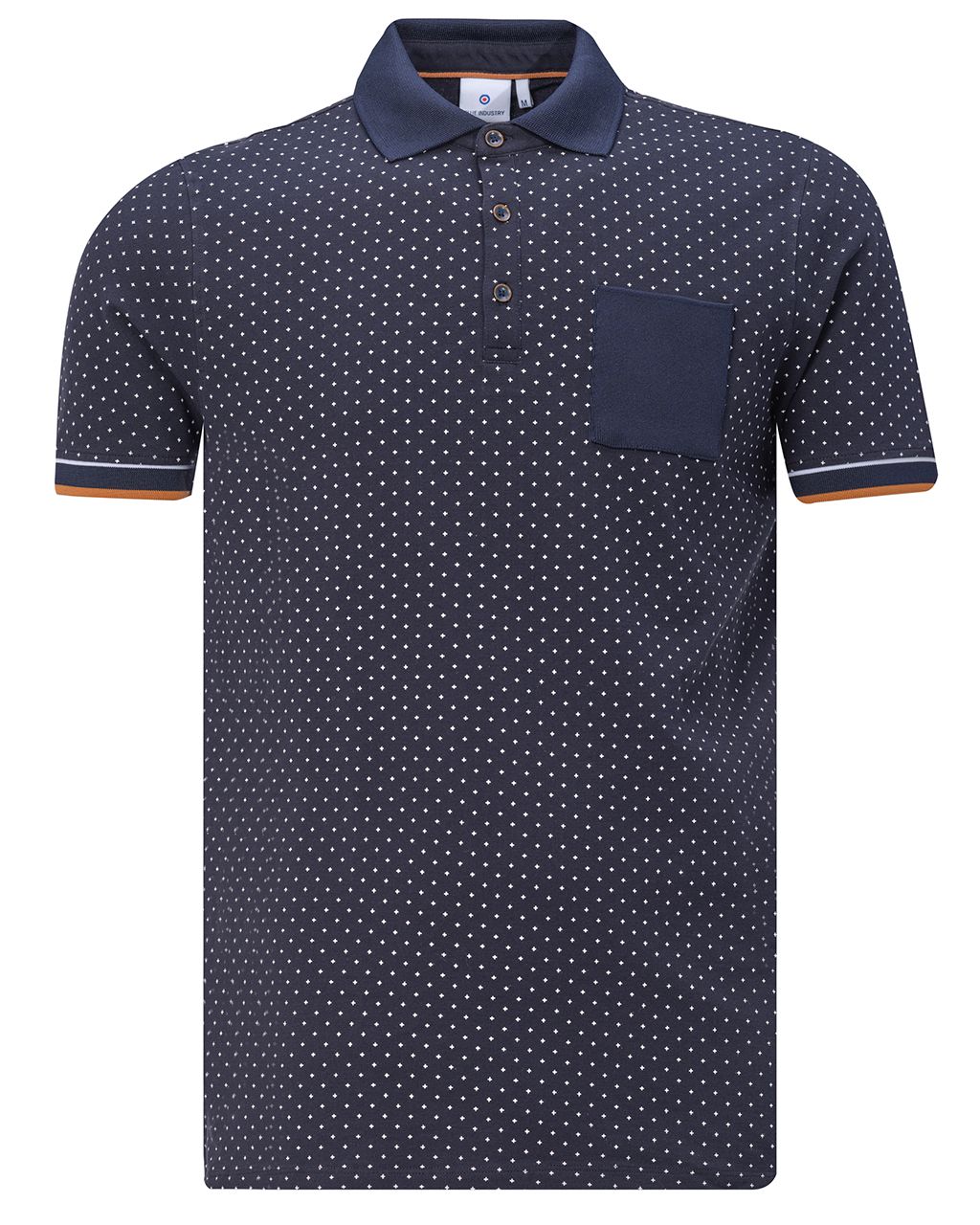 Blue Industry Polo KM Donker blauw 078373-001-L