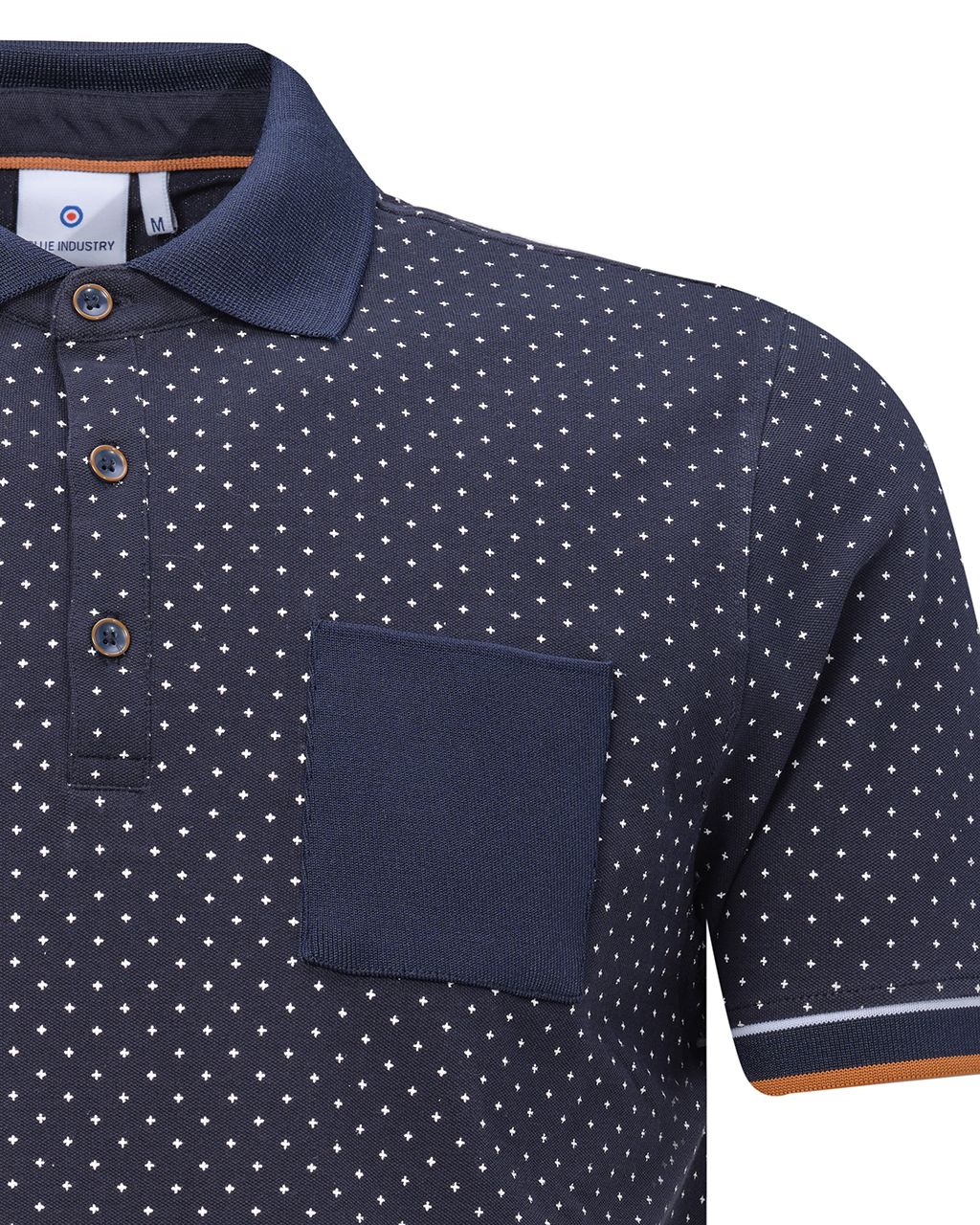 Blue Industry Polo KM Donker blauw 078373-001-L