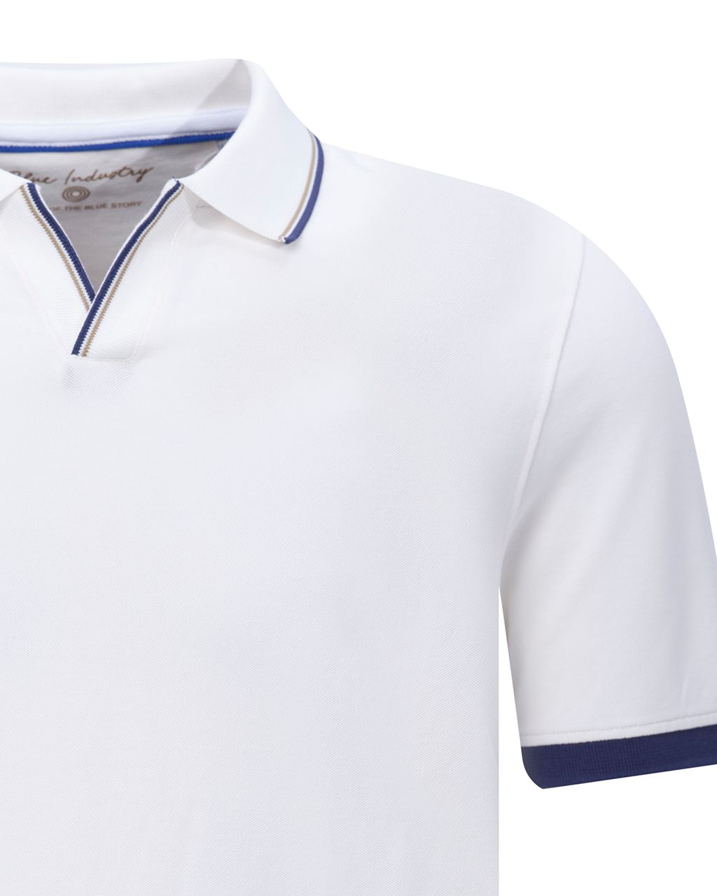 Blue Industry Polo KM Off white 078375-001-L