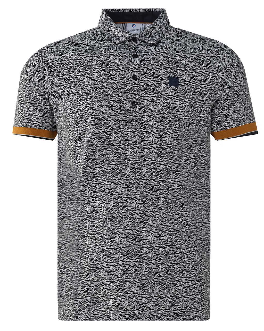 Blue Industry Polo KM Donker blauw 078378-001-L