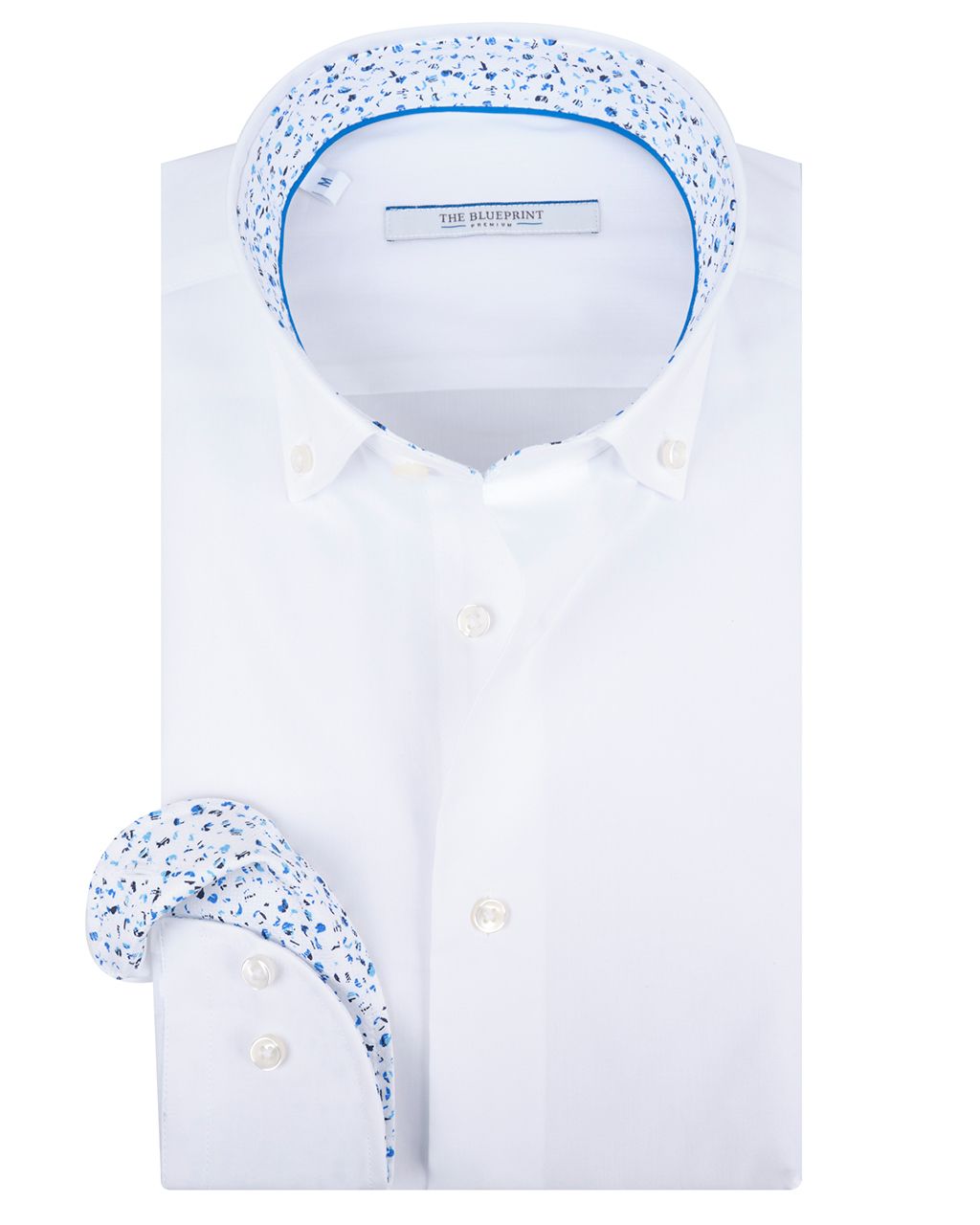 The BLUEPRINT Premium Trendy Overhemd LM Wit uni 078477-001-L