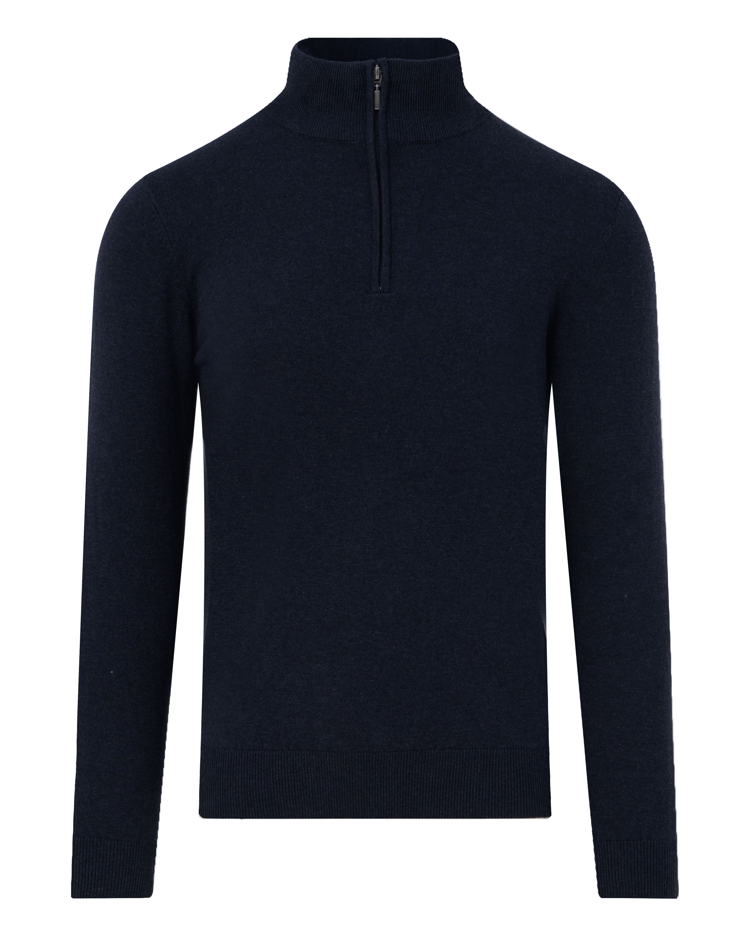 The BLUEPRINT Premium Schipperstrui Donkerblauw uni 078481-001-L