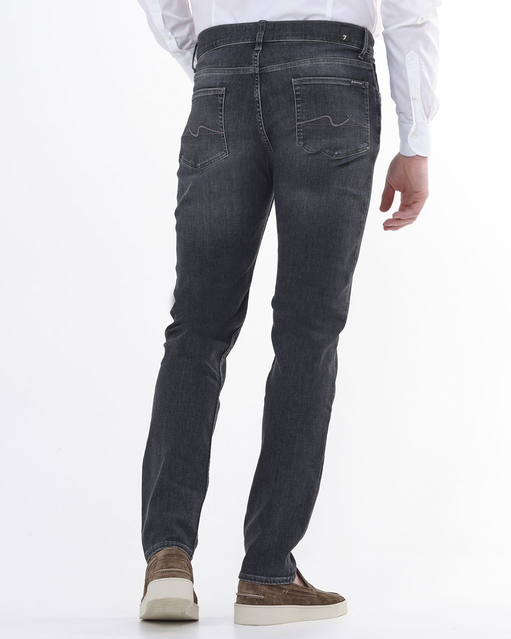 7 For All Mankind Slimmy Tapered Eco Grey Jean Grijs 078492-001-28