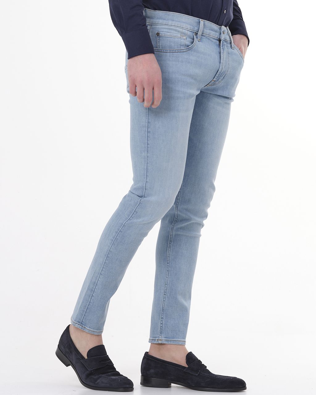 7 For All Mankind Slimmy Tapered Tek Jeans Blauw 078493-001-28