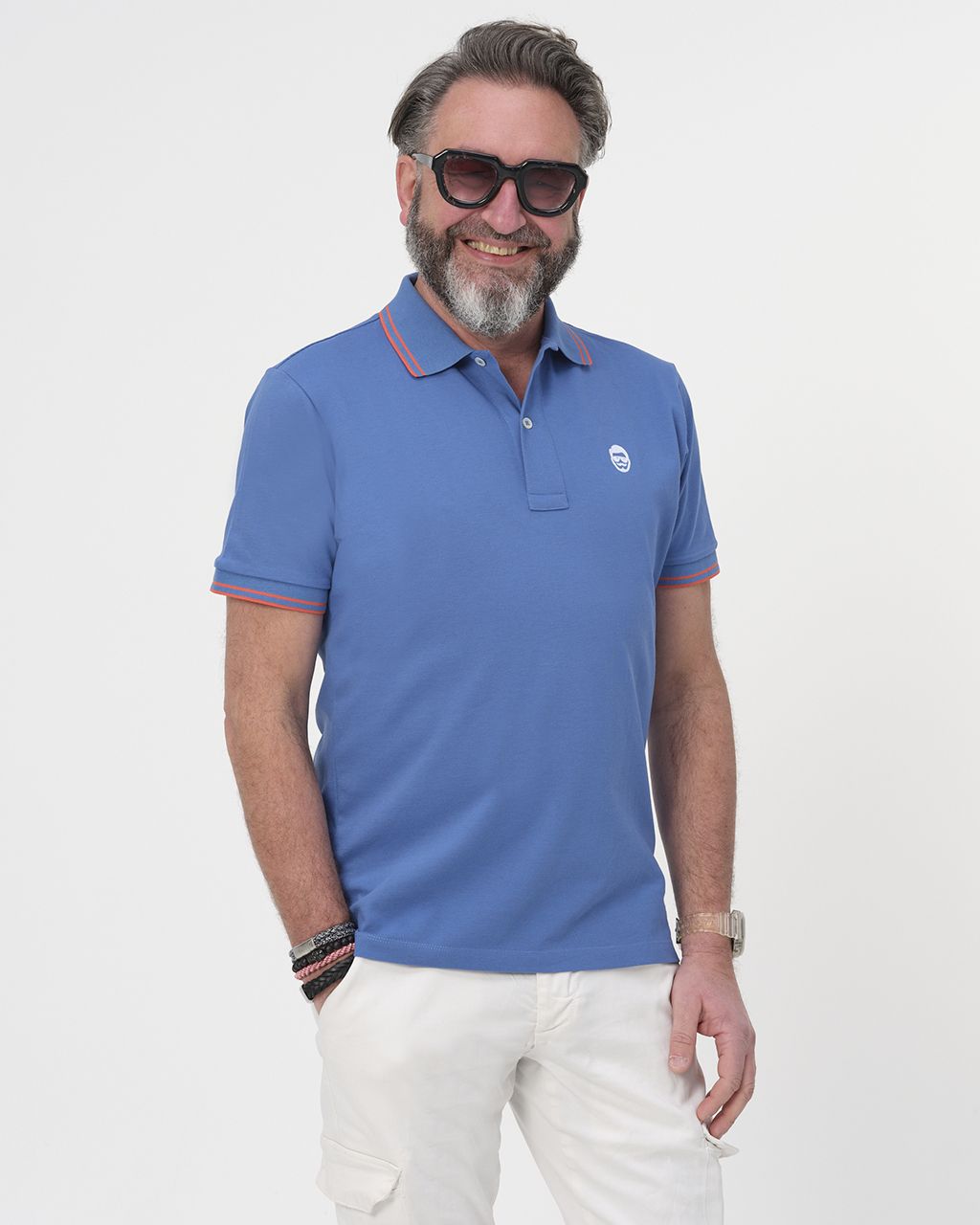 Mr Niceguy - Polo KM Blauw 078524-001-L