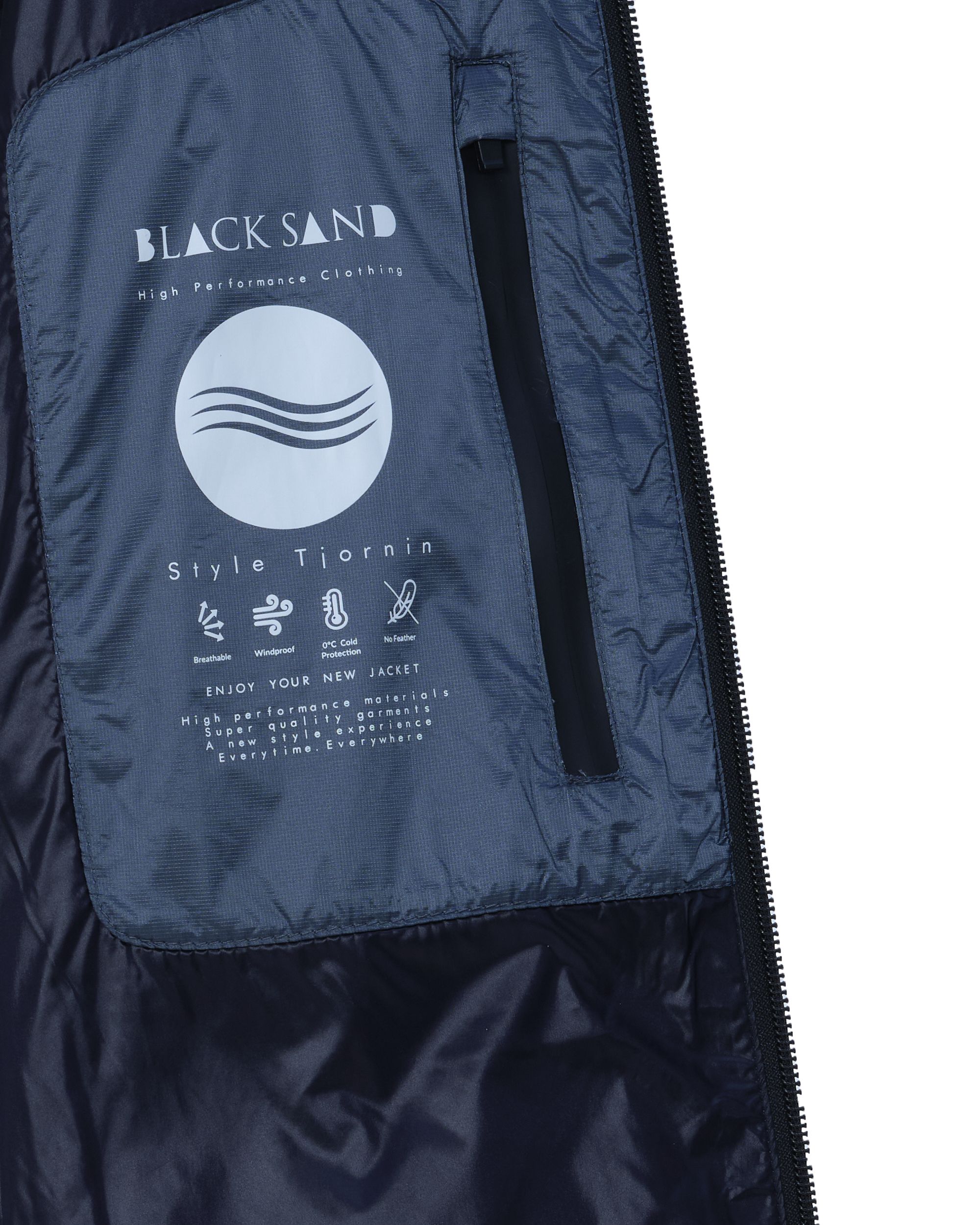 Black Sand Gewatteerde jas Blauw 078536-001-48