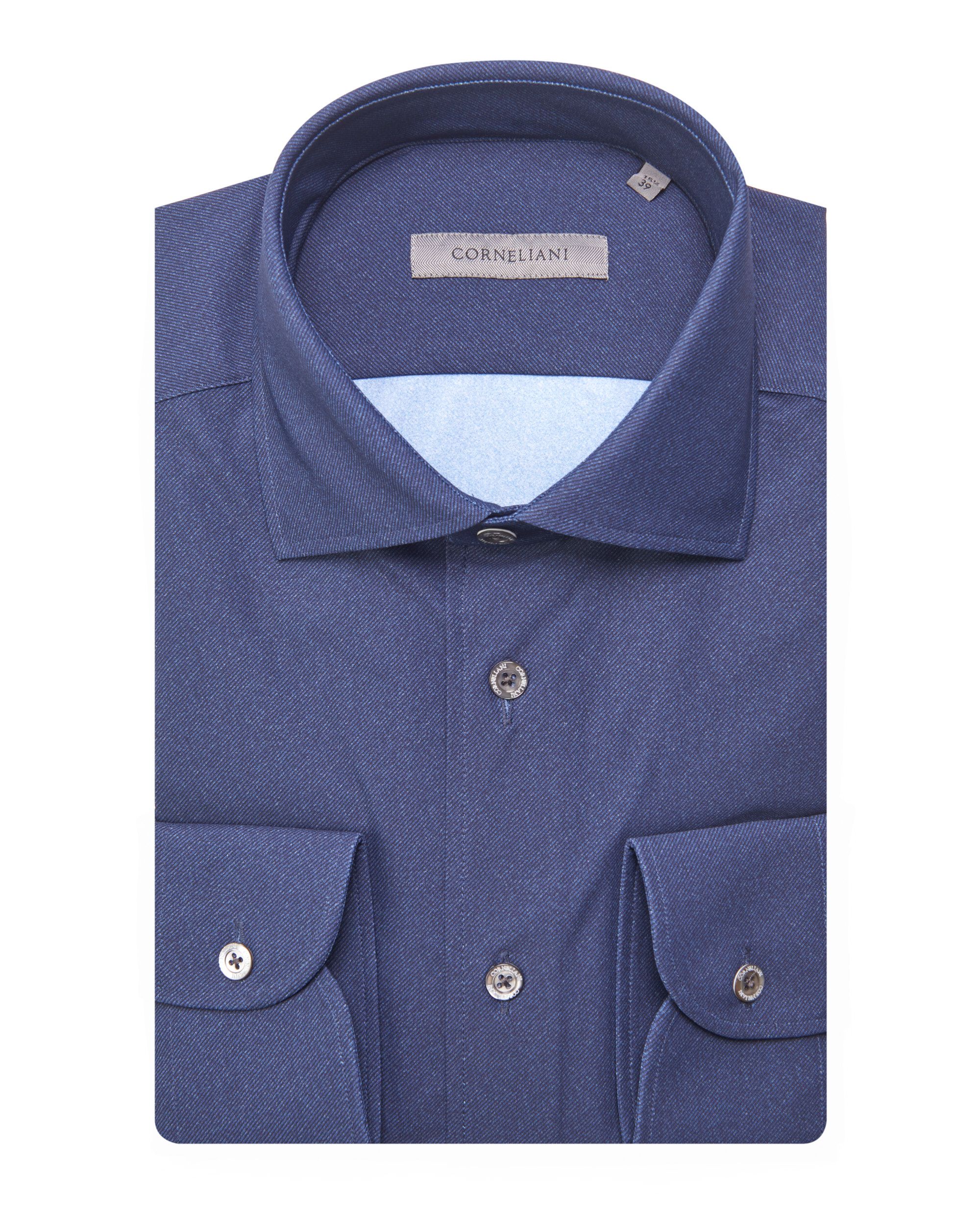 Corneliani Overhemd LM Donker blauw 078620-001-39