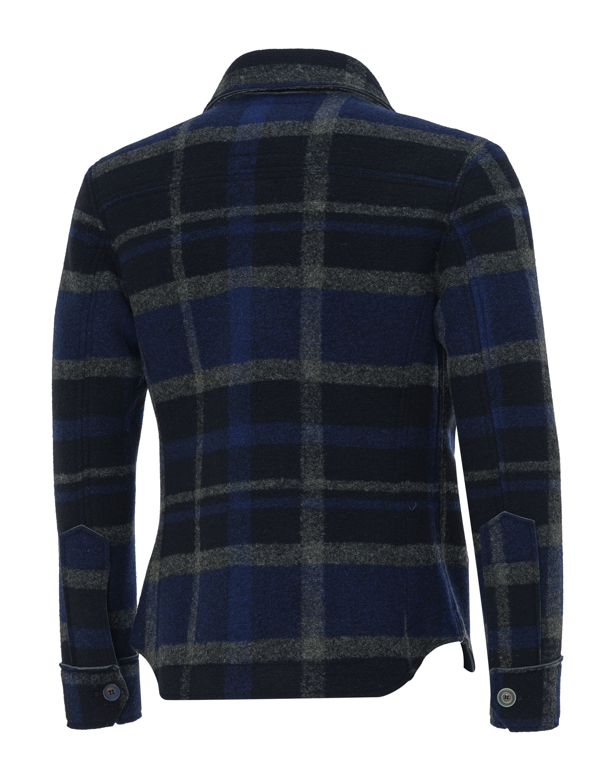 Bob Persy Overshirt Blauw ruit 078752-001-48