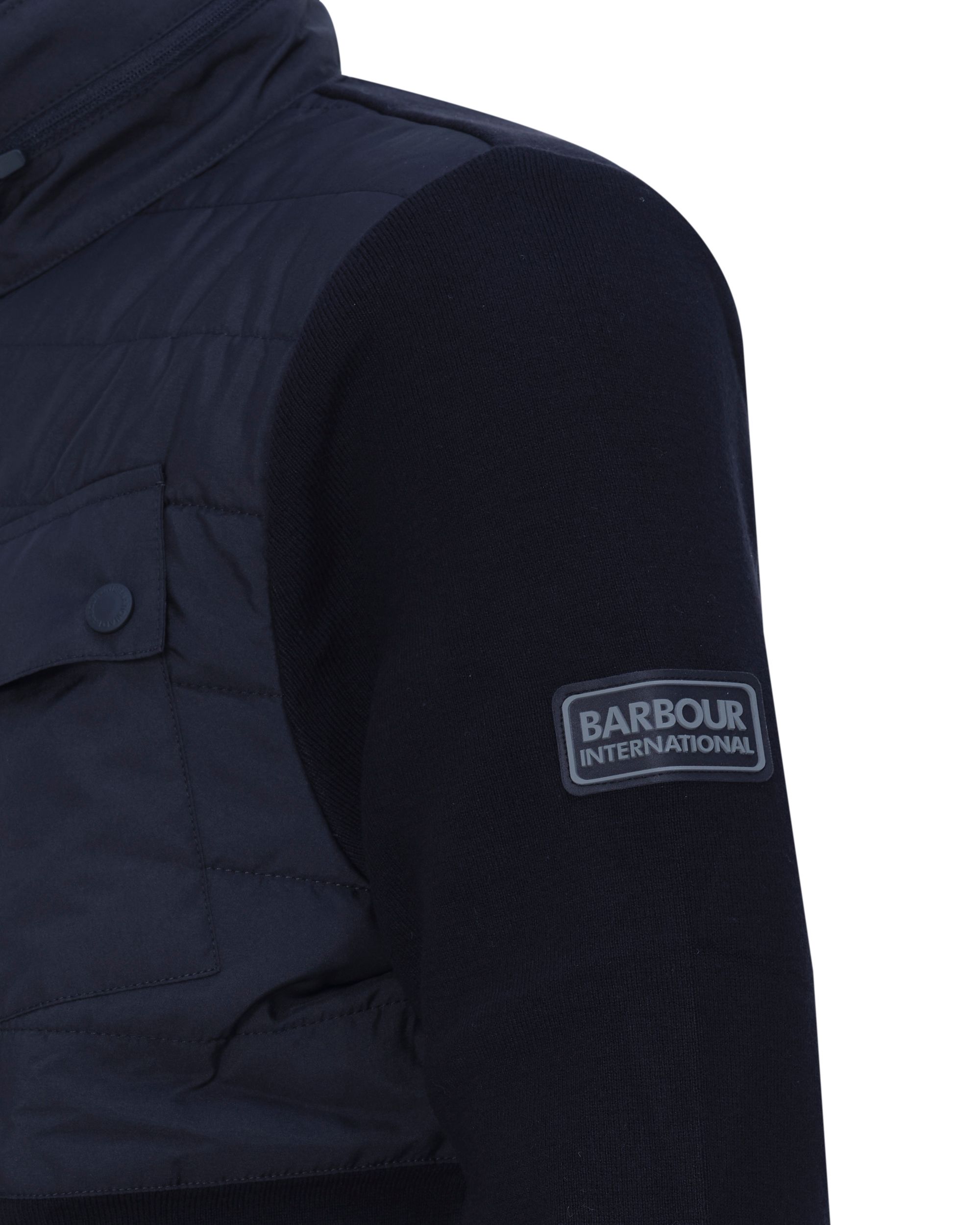 Barbour International Radon Zip Though Vest Zwart 078758-001-L