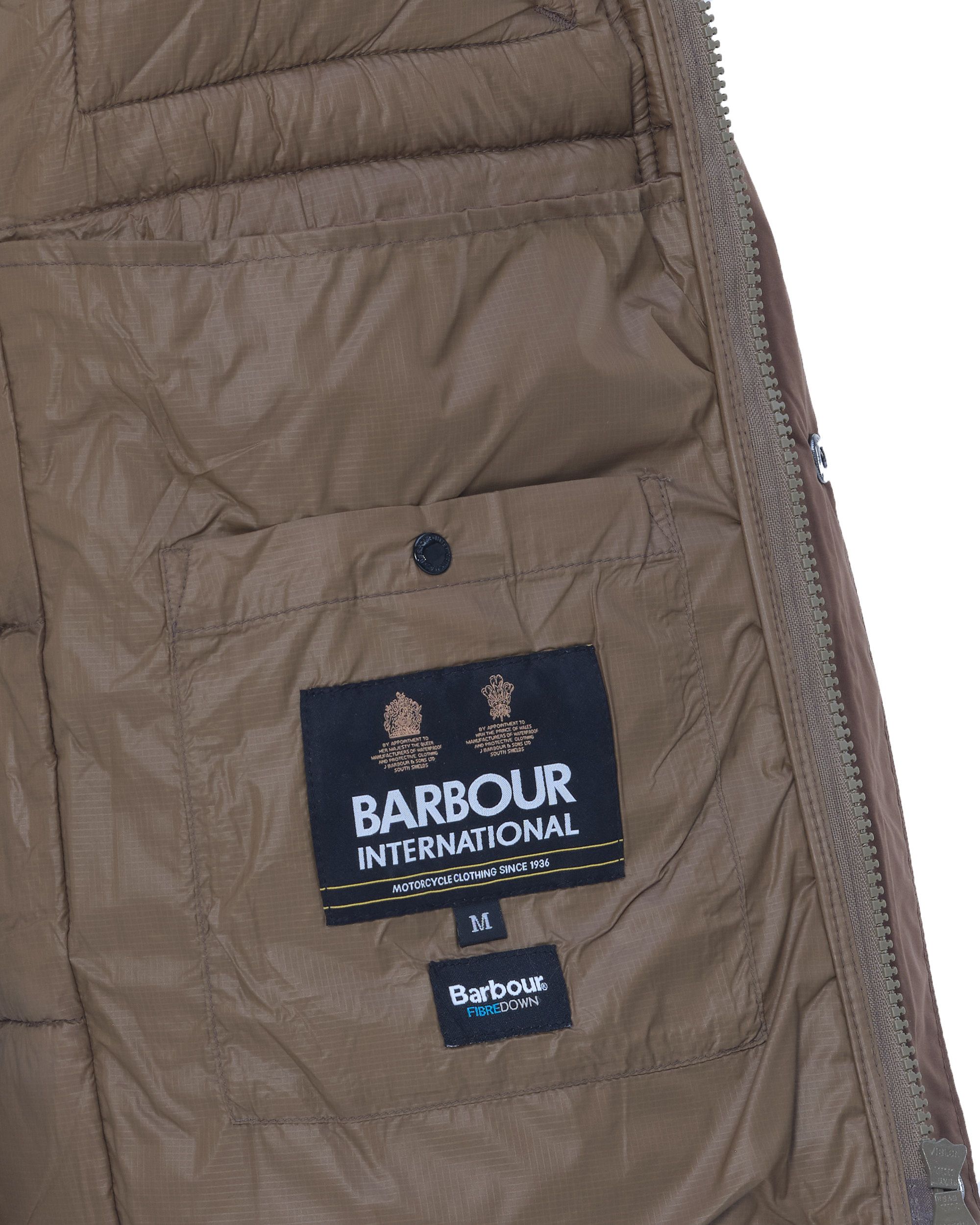 Barbour International Gewatteerde jas Bruin 078761-001-L