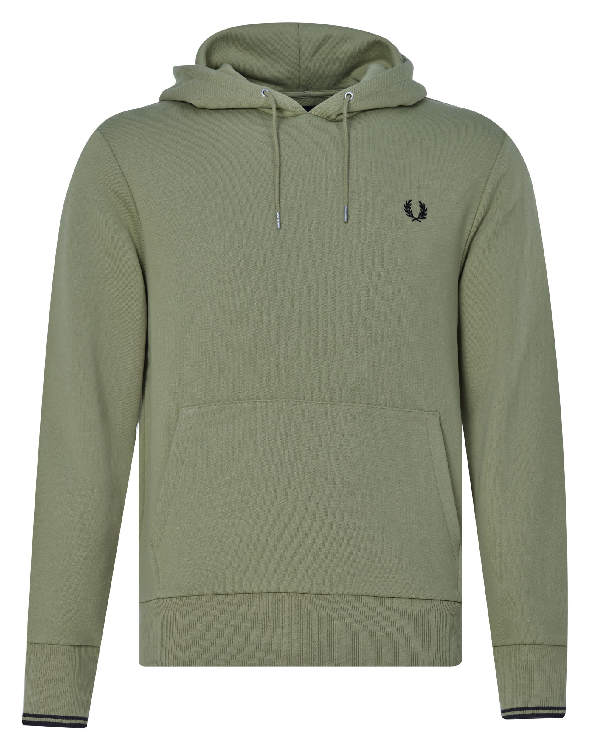 Fred Perry Tipped Hoodie Groen 078791-001-L