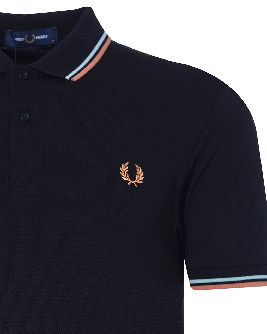 Fred Perry Twin Tipped Polo KM Zwart 078793-001-L