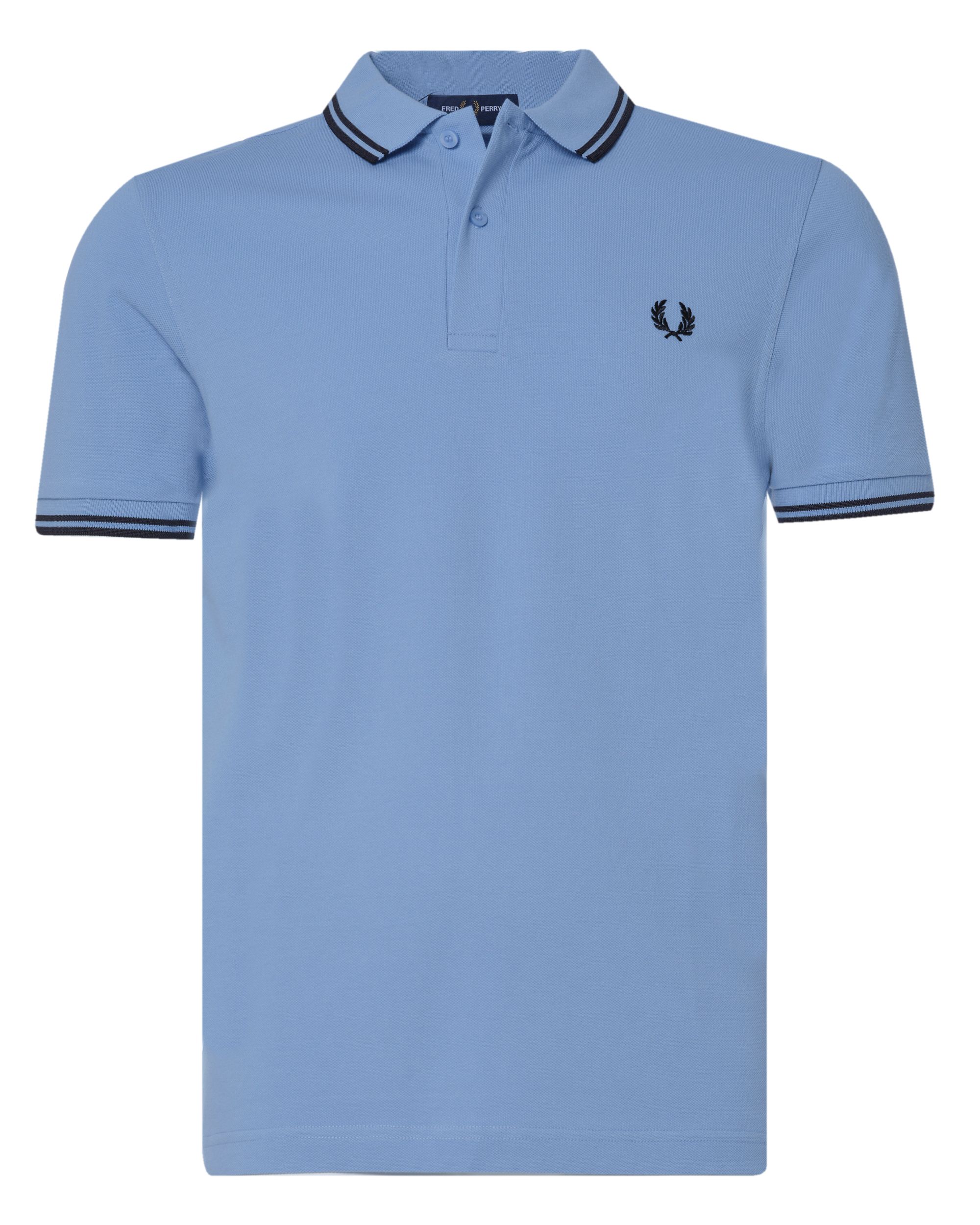 Fred Perry Twin Tipped Polo KM Blauw 078793-002-L