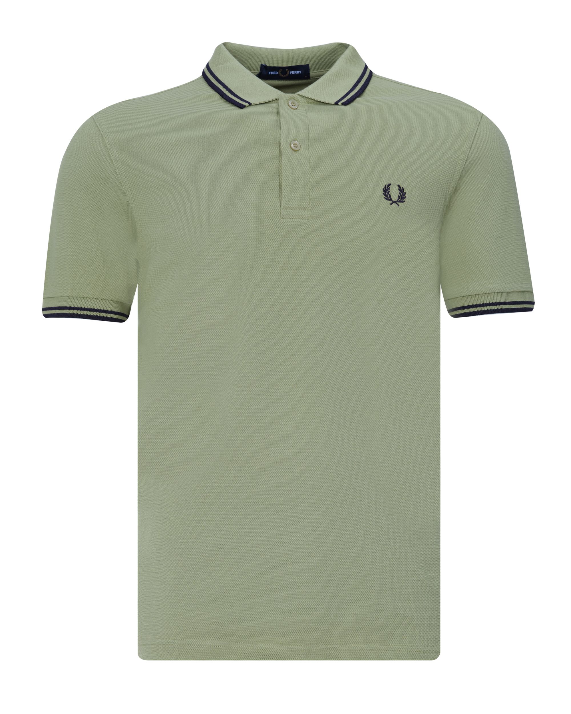 Fred Perry Twin Tipped Polo KM Groen 078793-003-L