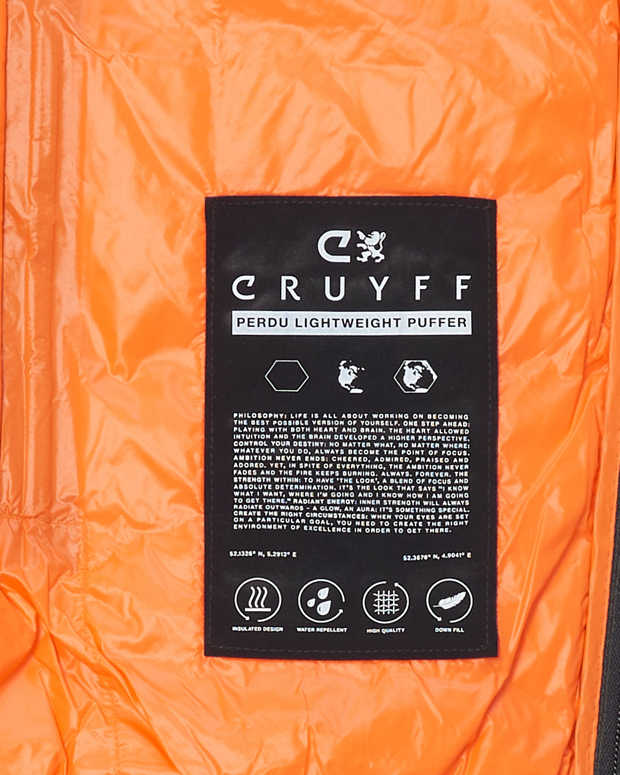 Cruyff Perdu Gewatteerde jas Groen 078805-002-L