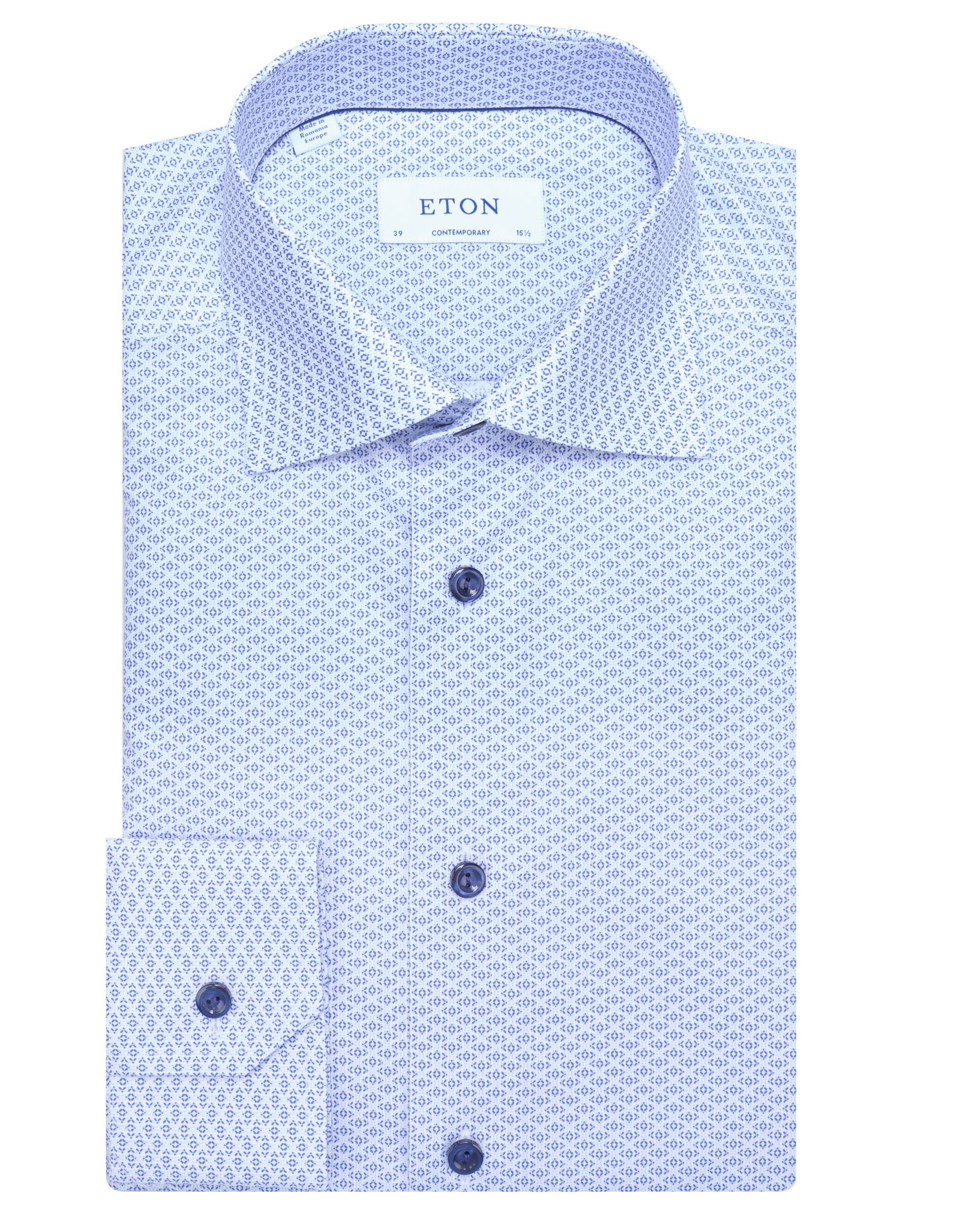 ETON Overhemd LM Blauw 078824-001-37/38