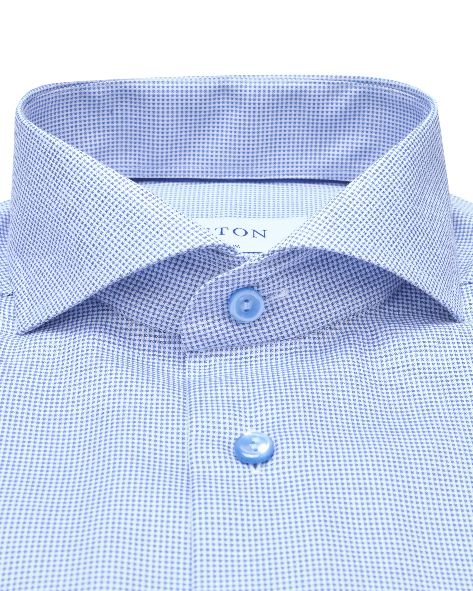 ETON Overhemd LM Blauw 078826-001-37/38