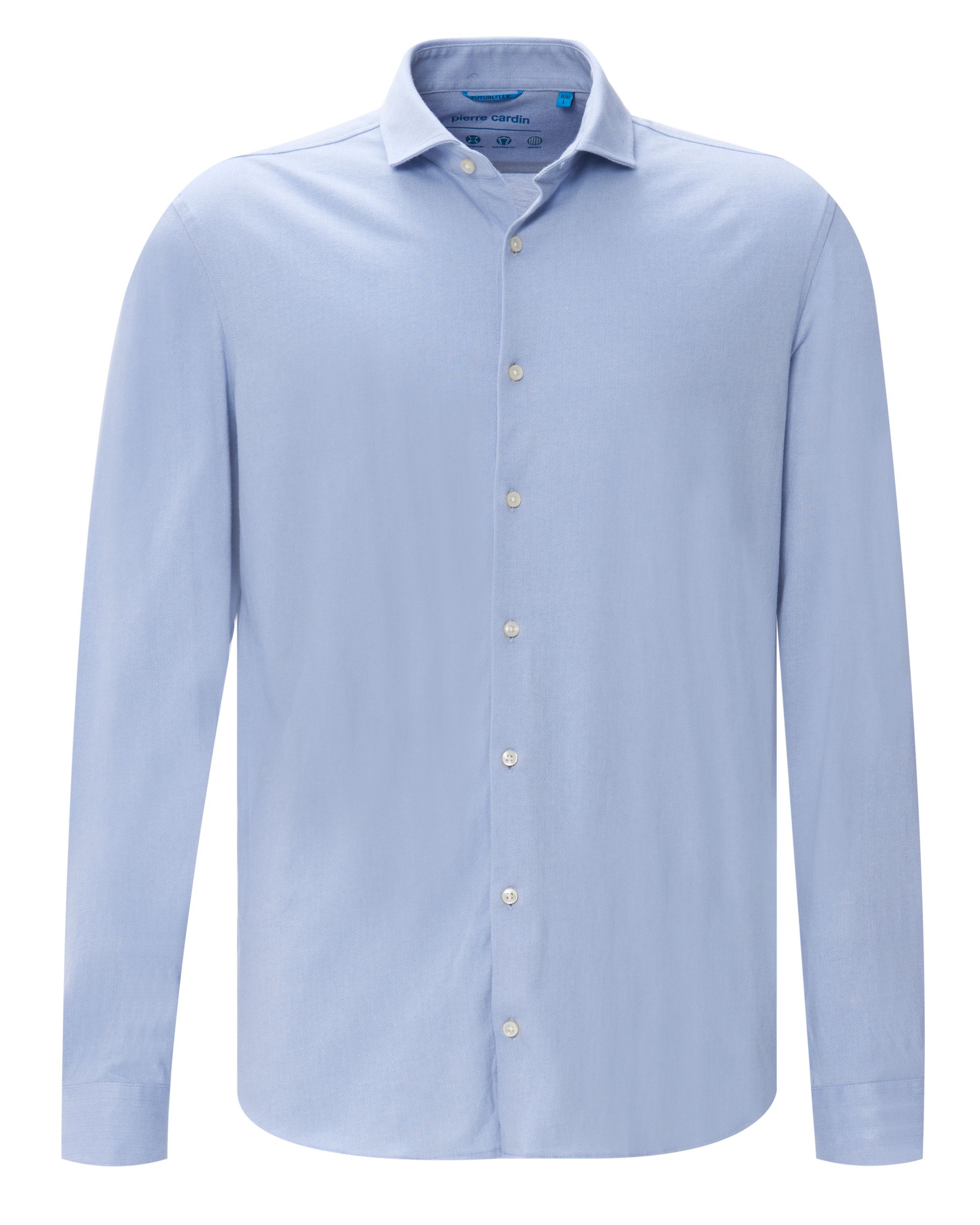Pierre Cardin Overhemd LM Blauw 078847-001-L