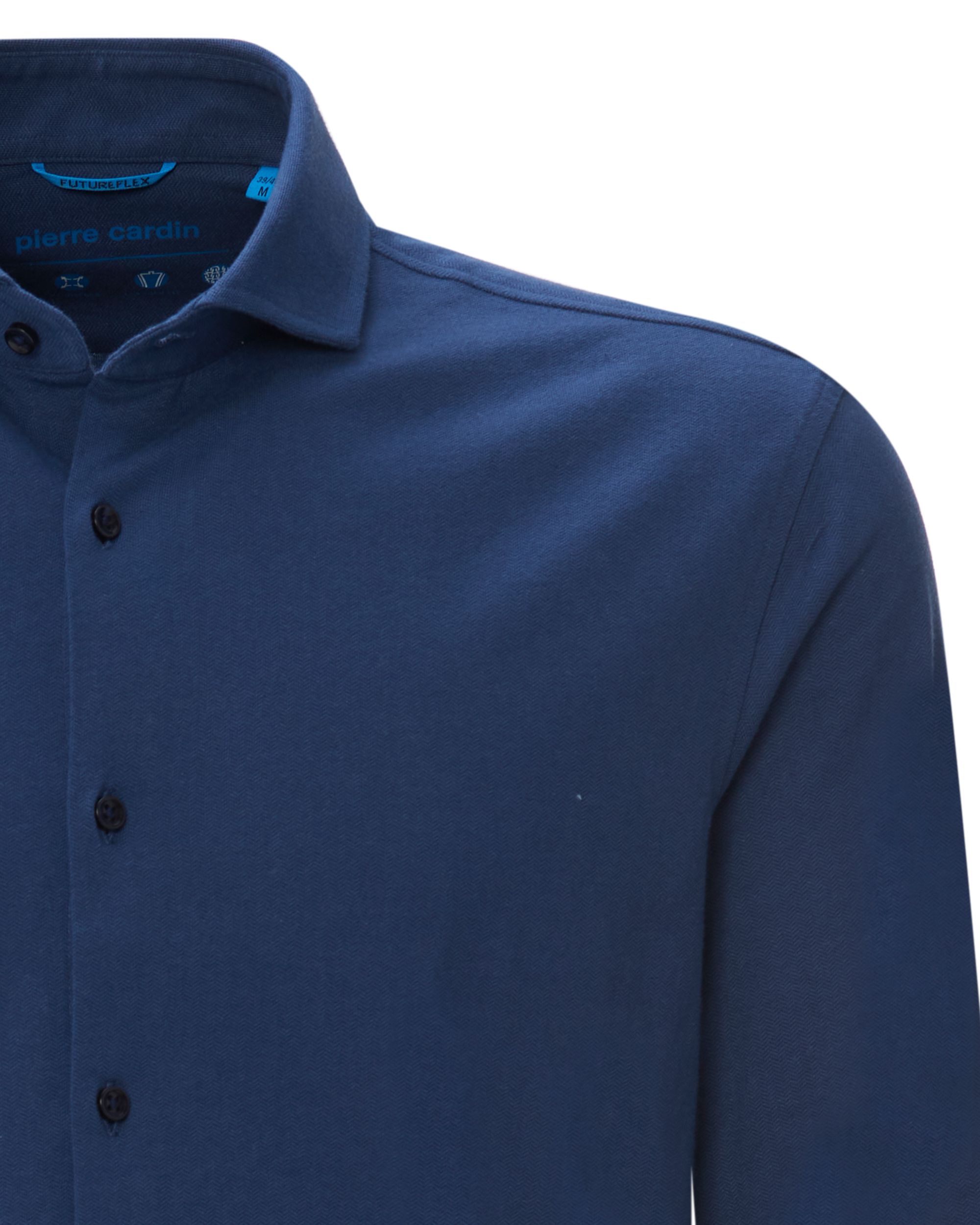 Pierre Cardin Overhemd LM Blauw 078848-001-L