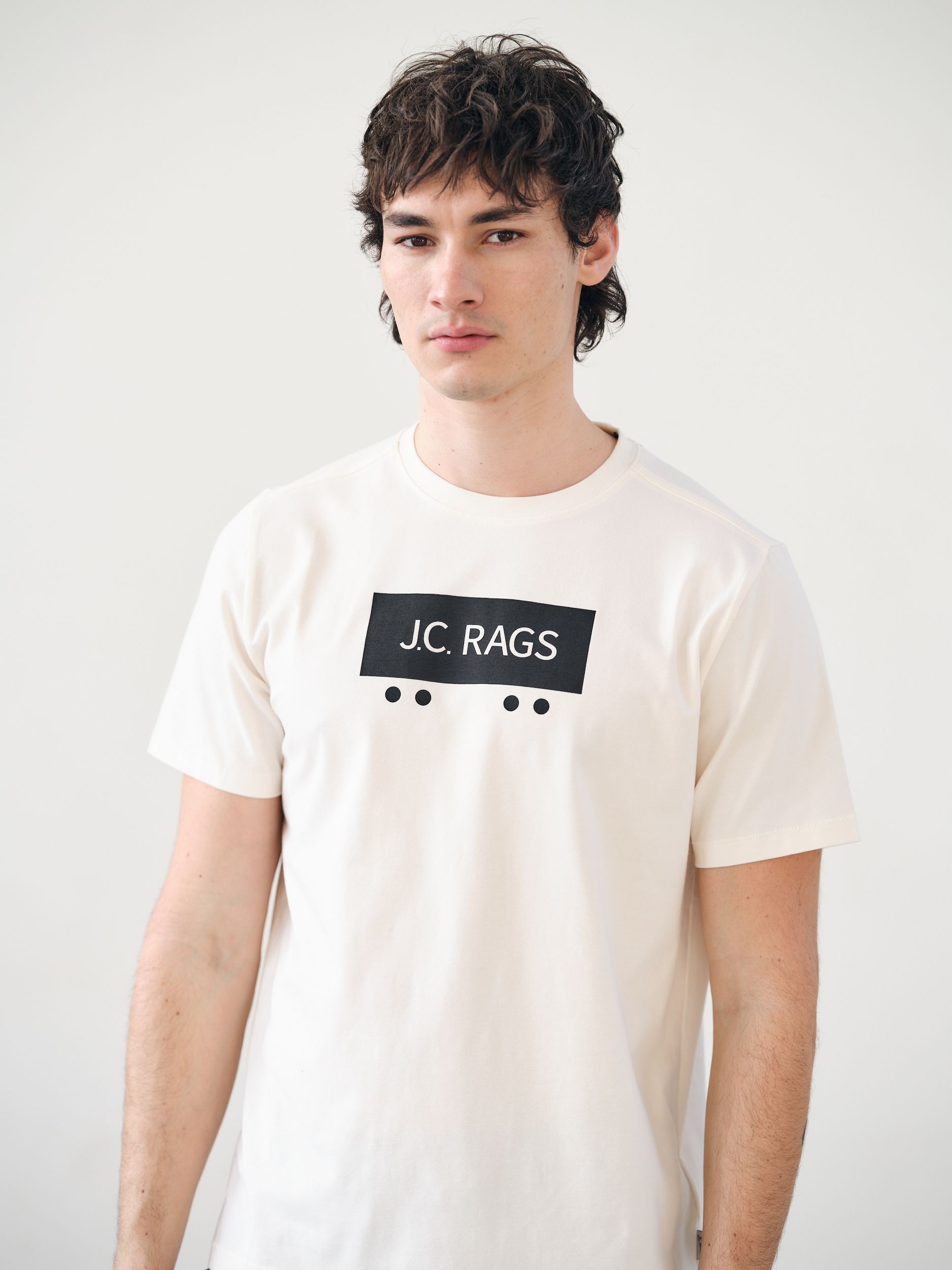 J.C. RAGS Joe T-shirt KM Coconut milk 078927-002-L