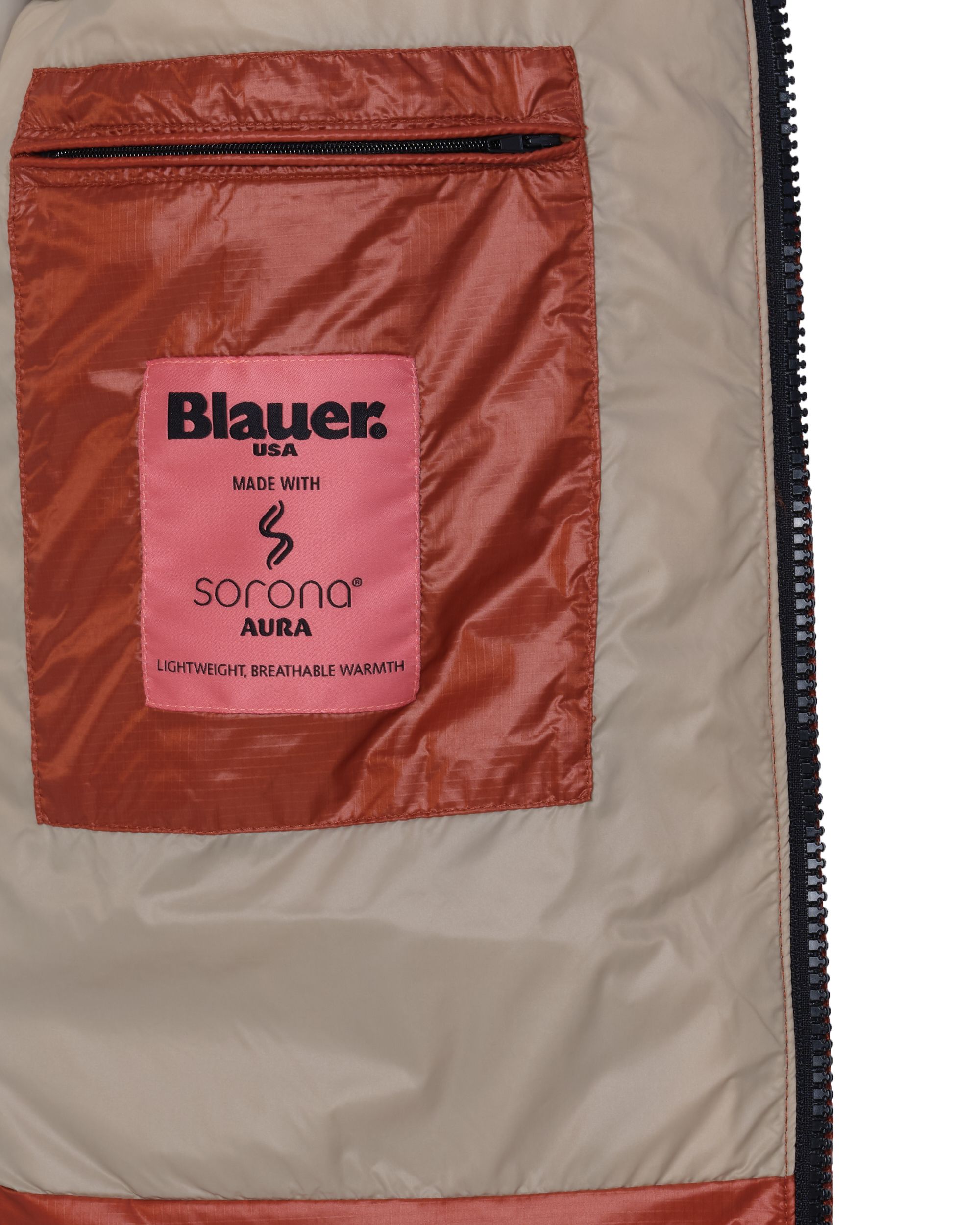Blauer Gewatteerde jas Oranje 079414-001-L