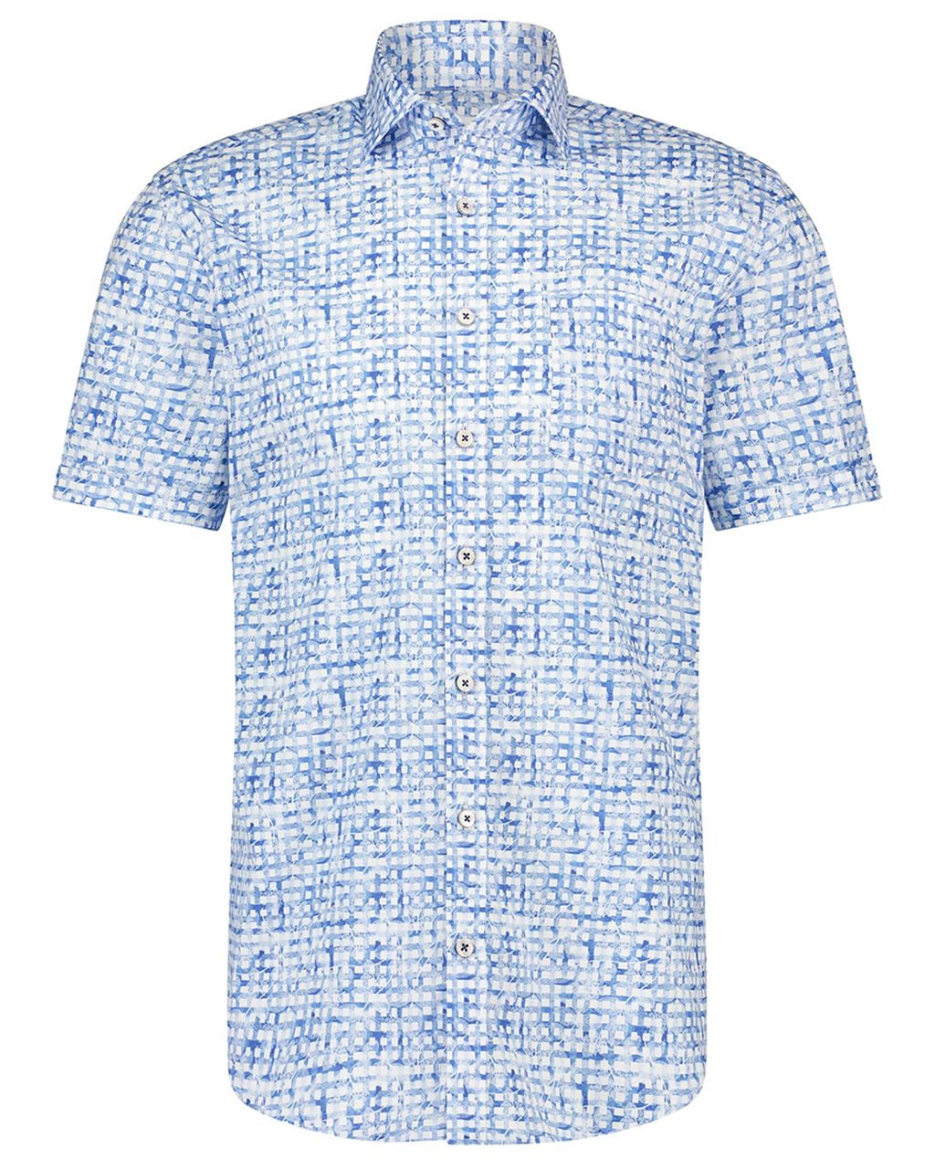 State of Art Casual Overhemd KM Licht blauw 079517-001-4XL