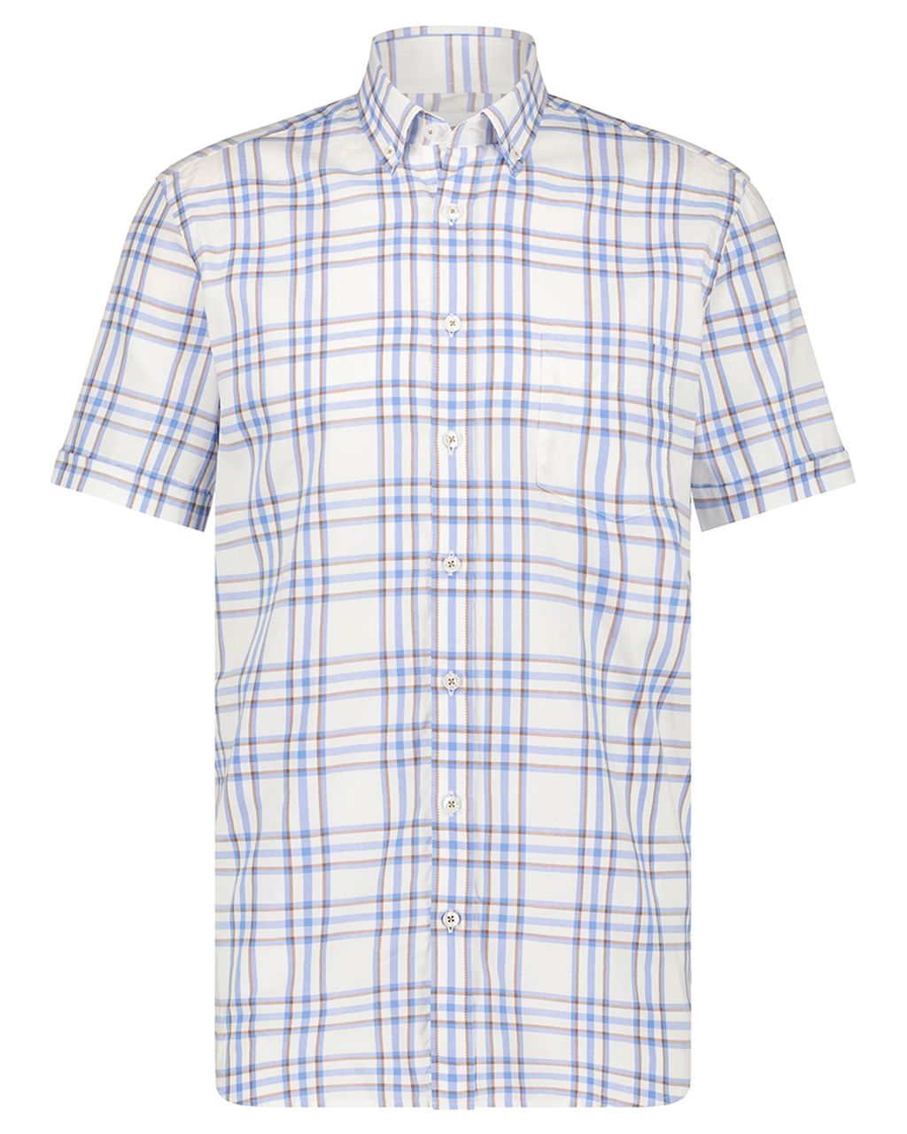 State of Art Casual Overhemd KM Licht blauw 079521-001-4XL