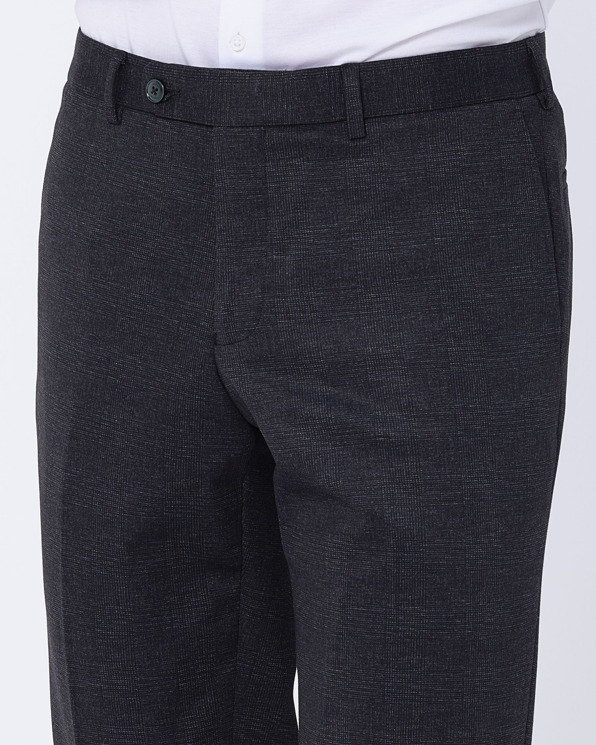 Recall Mix & Match Pantalon Donkergrijs grote ruit 080056-002-46