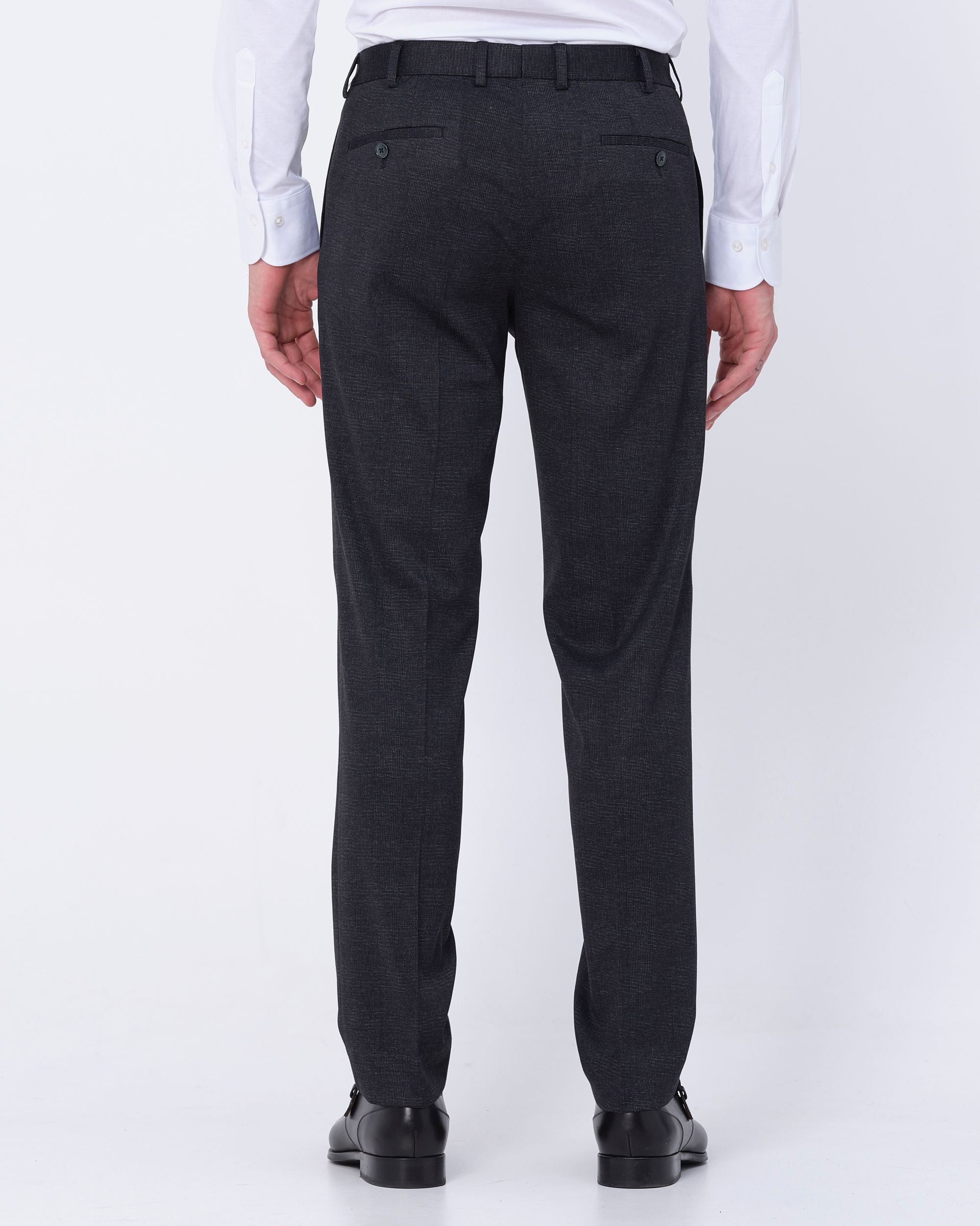 Recall Mix & Match Pantalon Donkergrijs grote ruit 080056-002-46