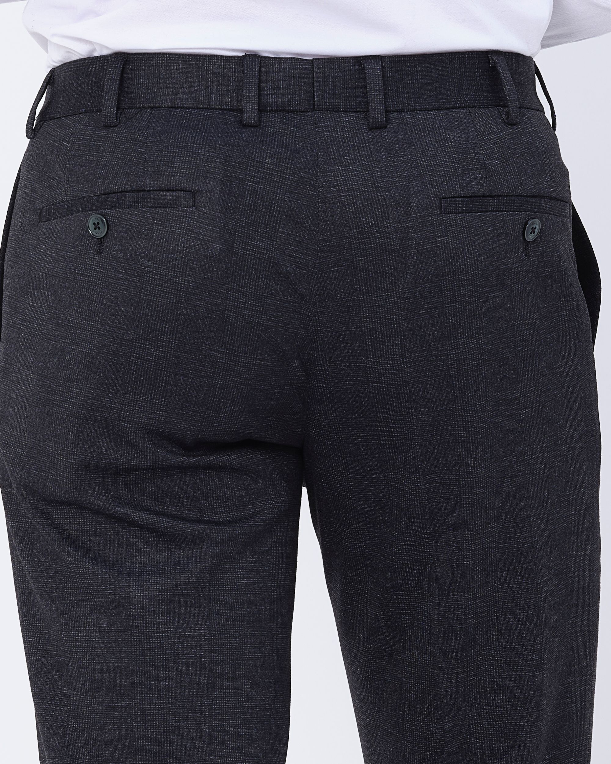 Recall Mix & Match Pantalon Donkergrijs grote ruit 080056-002-46