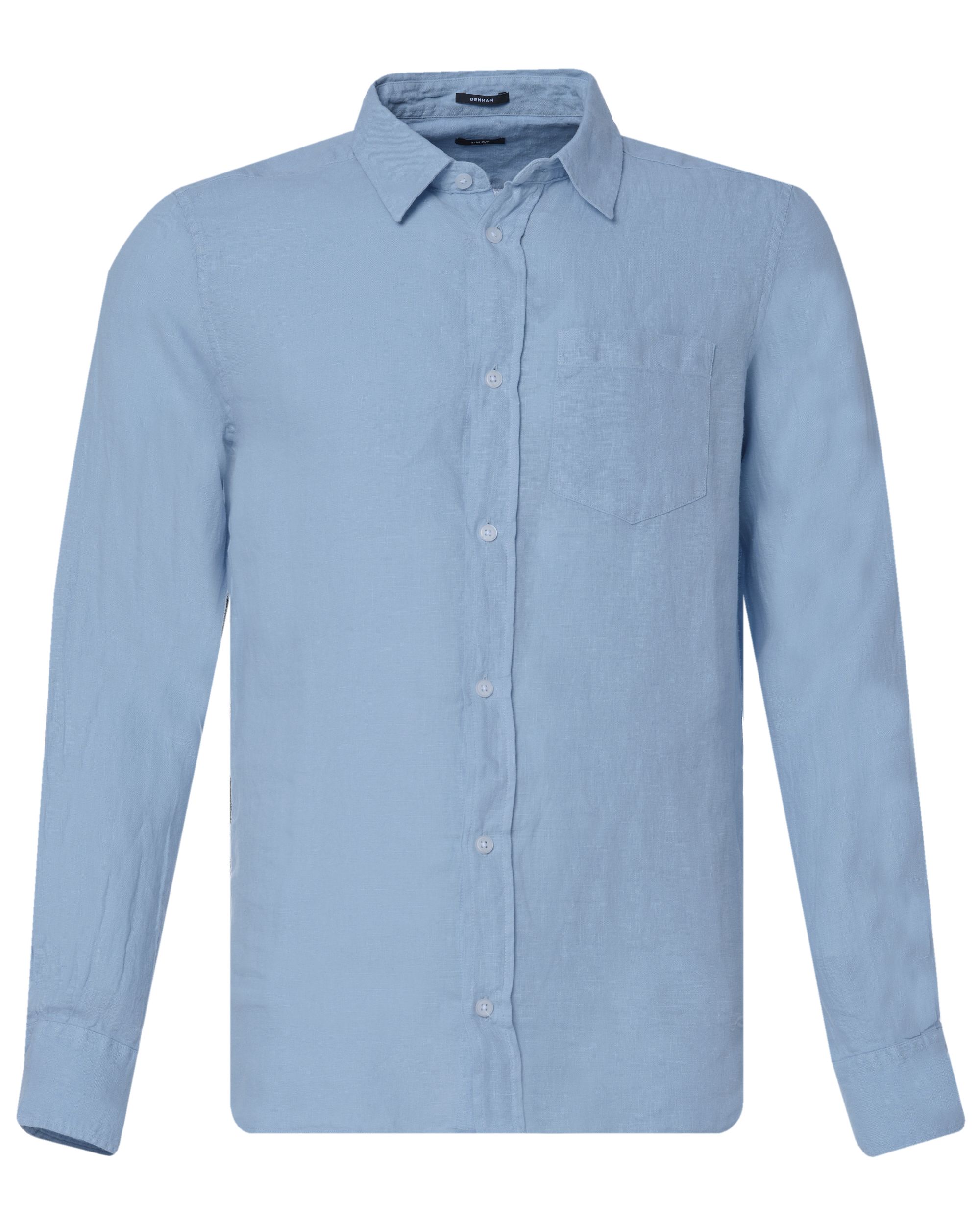 DENHAM Harrison Casual Overhemd LM Blauw 080094-001-L