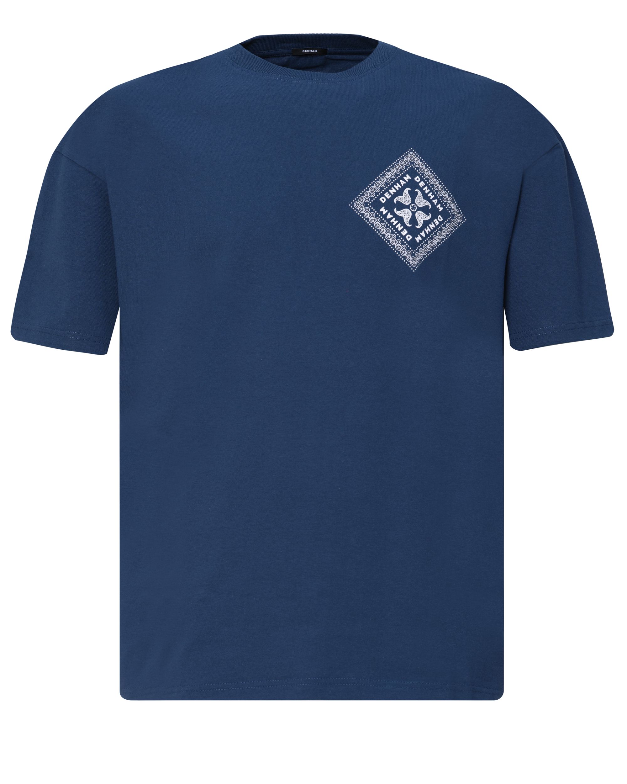 DENHAM Saint Box T-shirt KM Blauw 080110-001-L