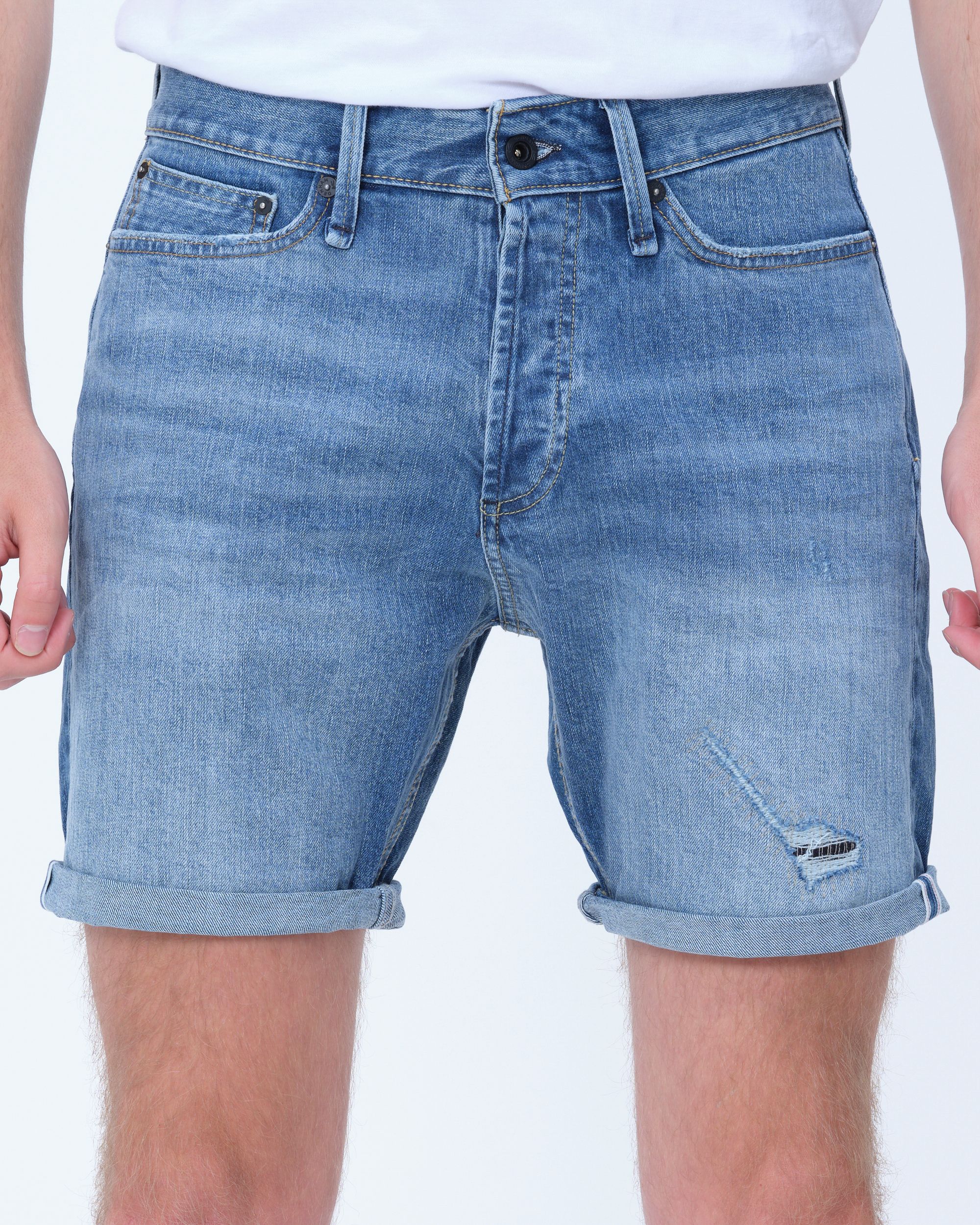 DENHAM Crop short Blauw 080126-001-30