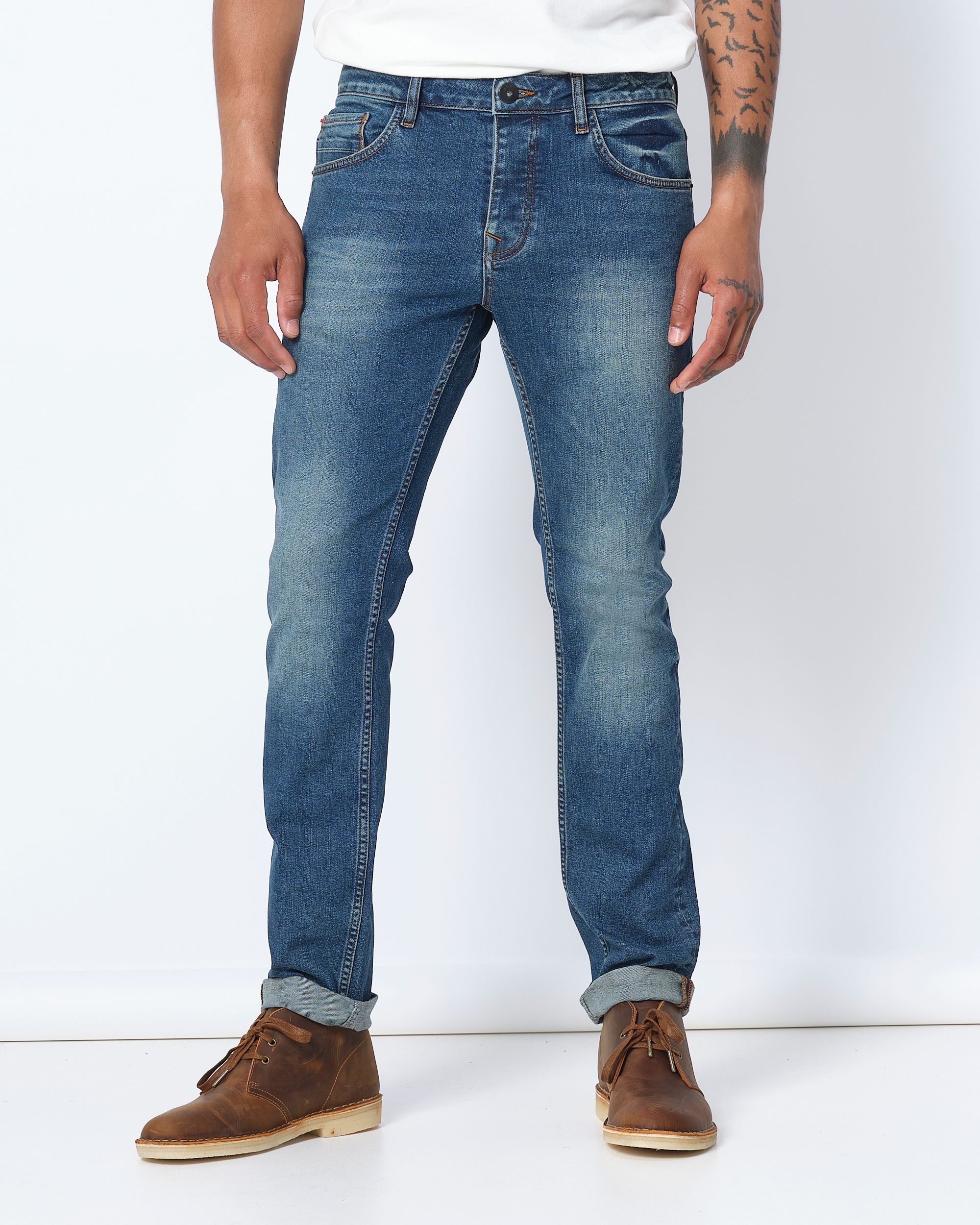 J.C. RAGS jeans Donkerblauw uni 080191-001-28/32