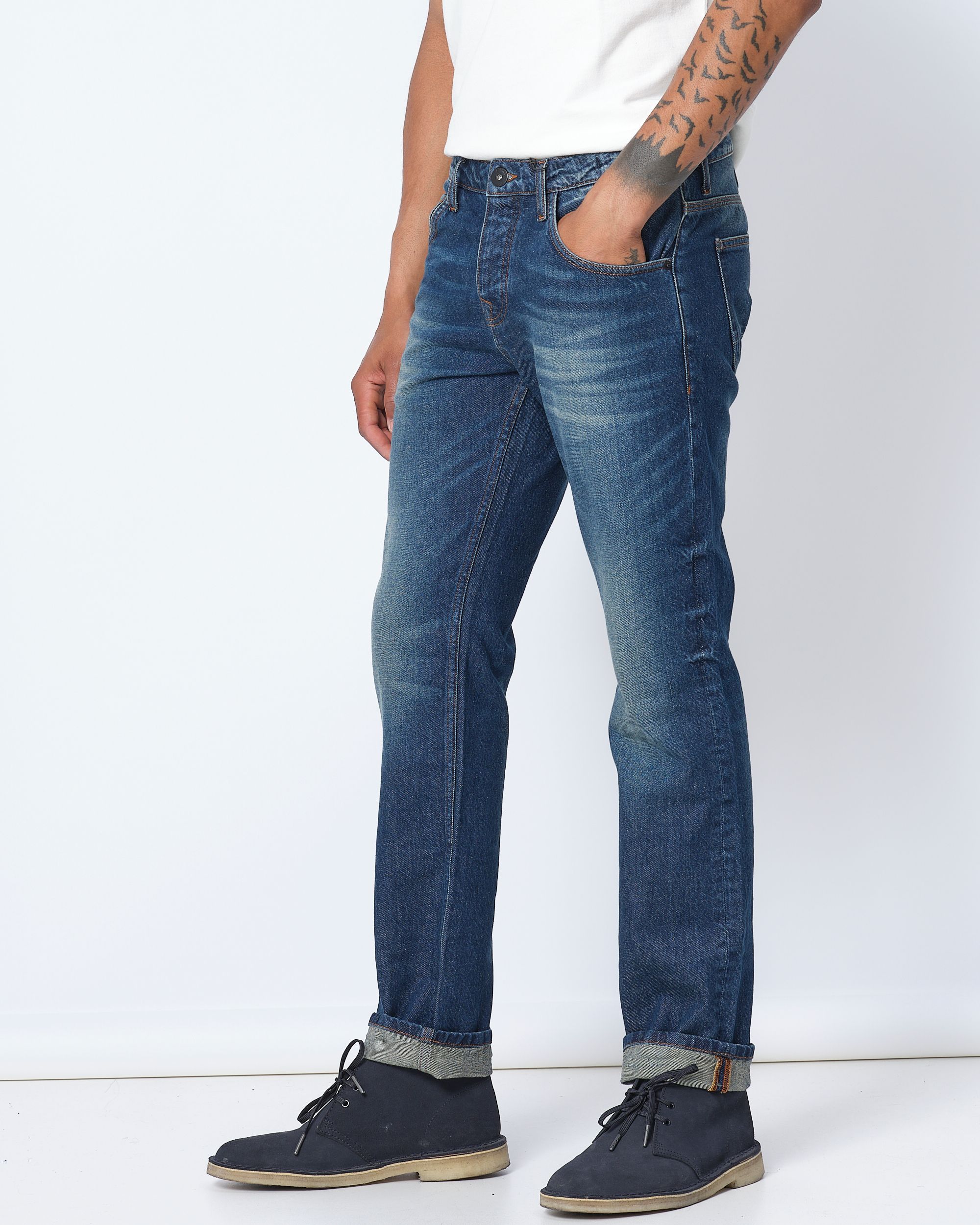 J.C. RAGS Jeans Donkerblauw uni 080192-001-28/32