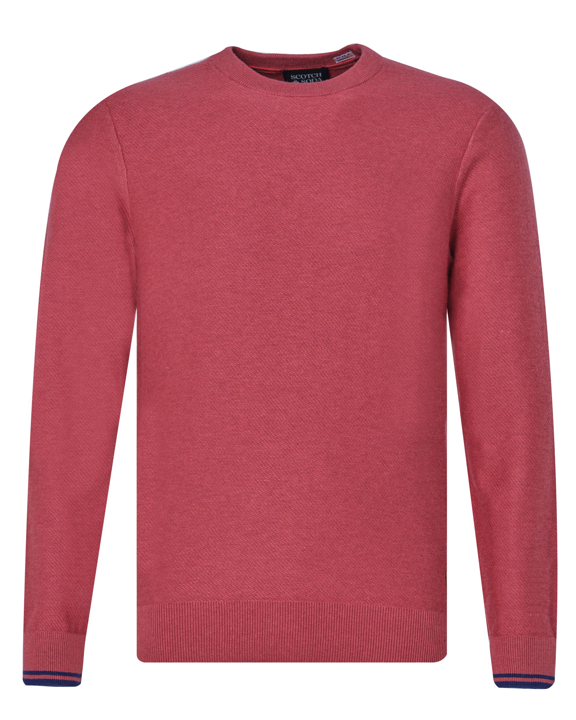 Scotch & Soda Trui ronde hals Licht rood 080209-001-L