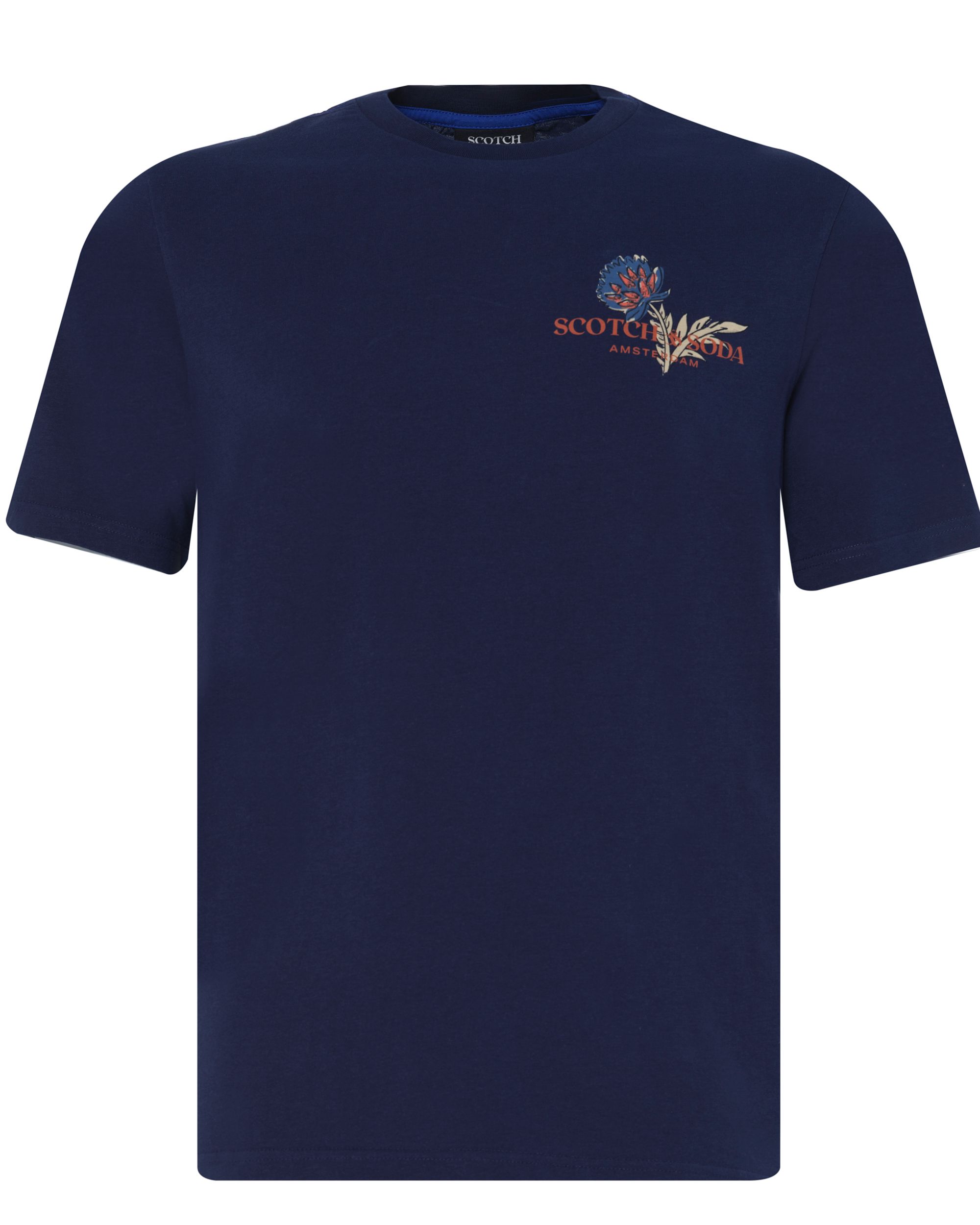 Scotch & Soda T-shirt KM Donker blauw 080218-001-L