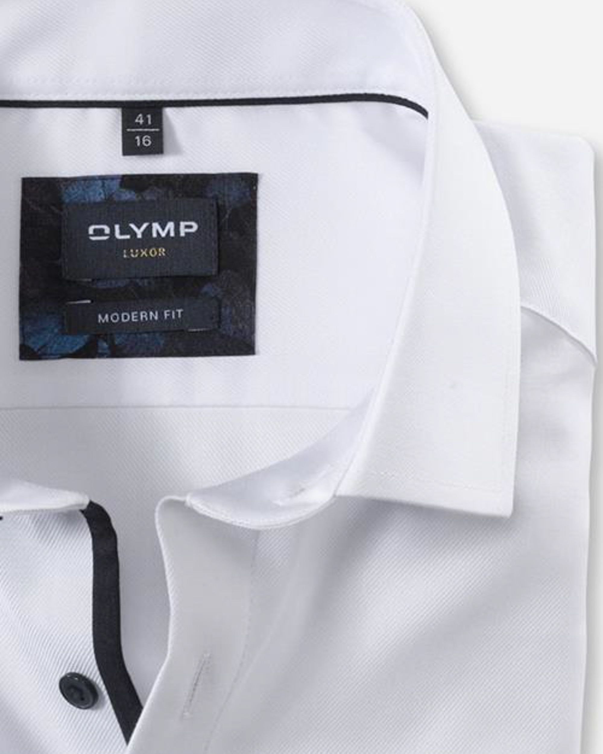 OLYMP Modern Fit Overhemd LM Wit 080219-001-37